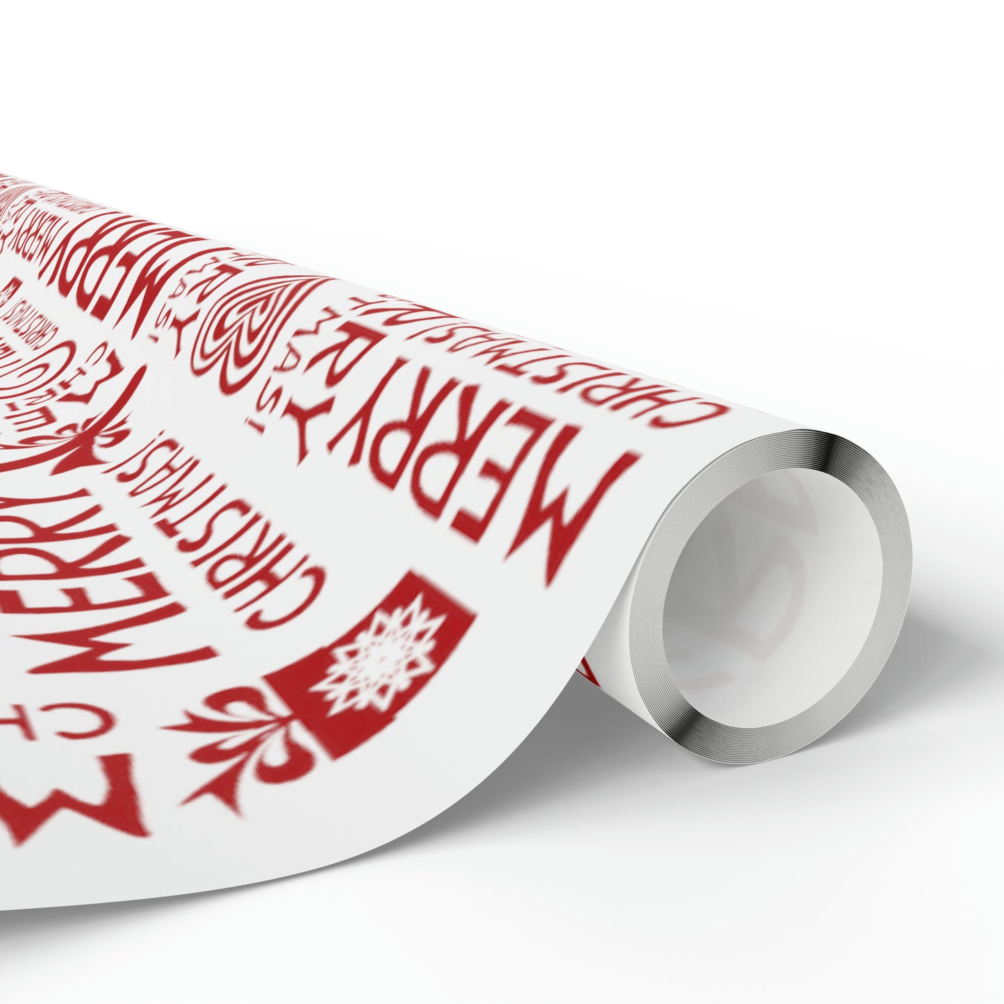 Cute Holiday Christmas Gift Wrap - Red and White Christmas Wrapping Paper
