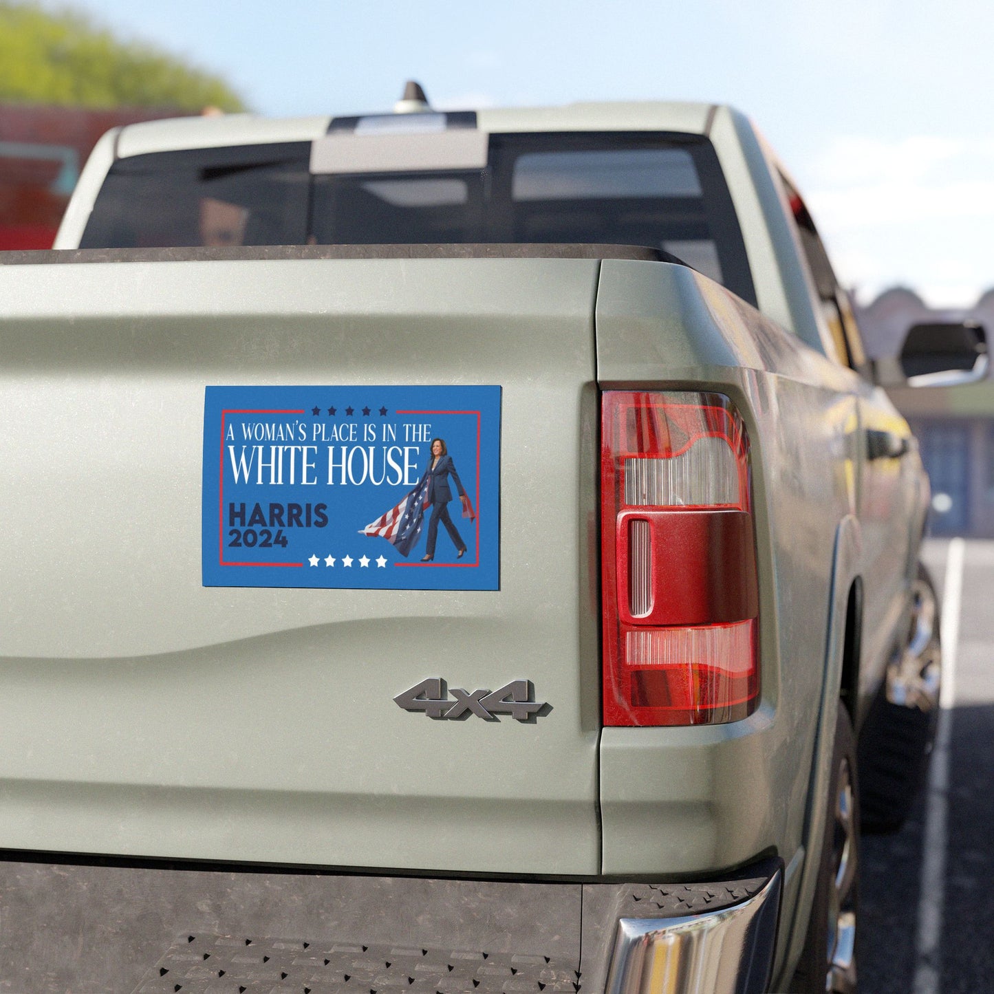 Woman's Place is in the White House, Kamala Harris Car Magnet, Vinyl Weatherproof Magnet, Kamala Bumper Car Magnet, Kamala Car Magnet