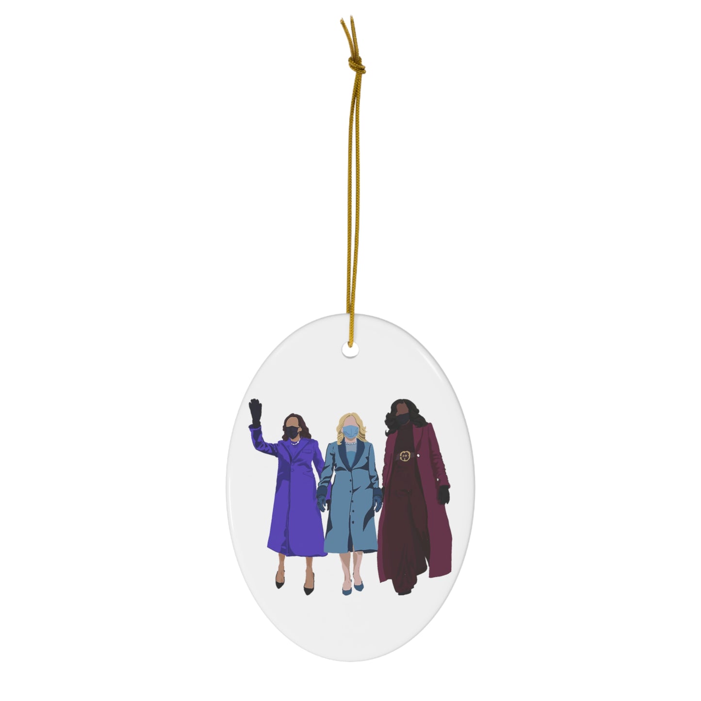 VP Kamala Harris Ornament Dr Jill Biden FLOTUS Ornament Michelle Obama Ornament