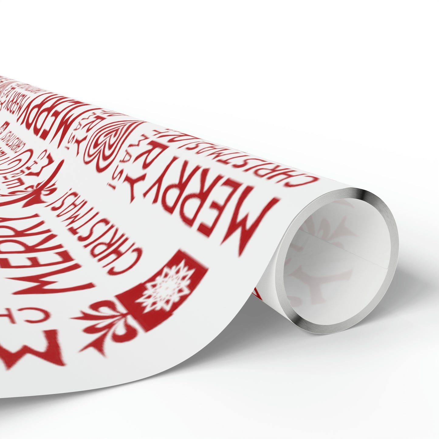 Cute Holiday Christmas Gift Wrap - Red and White Christmas Wrapping Paper