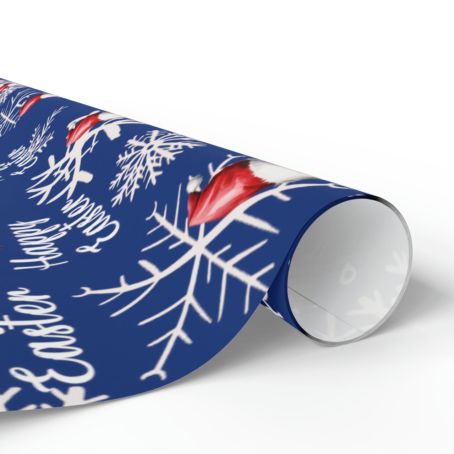 Comically Confused Biden Christmas Blue Wrapping Paper Happy Easter