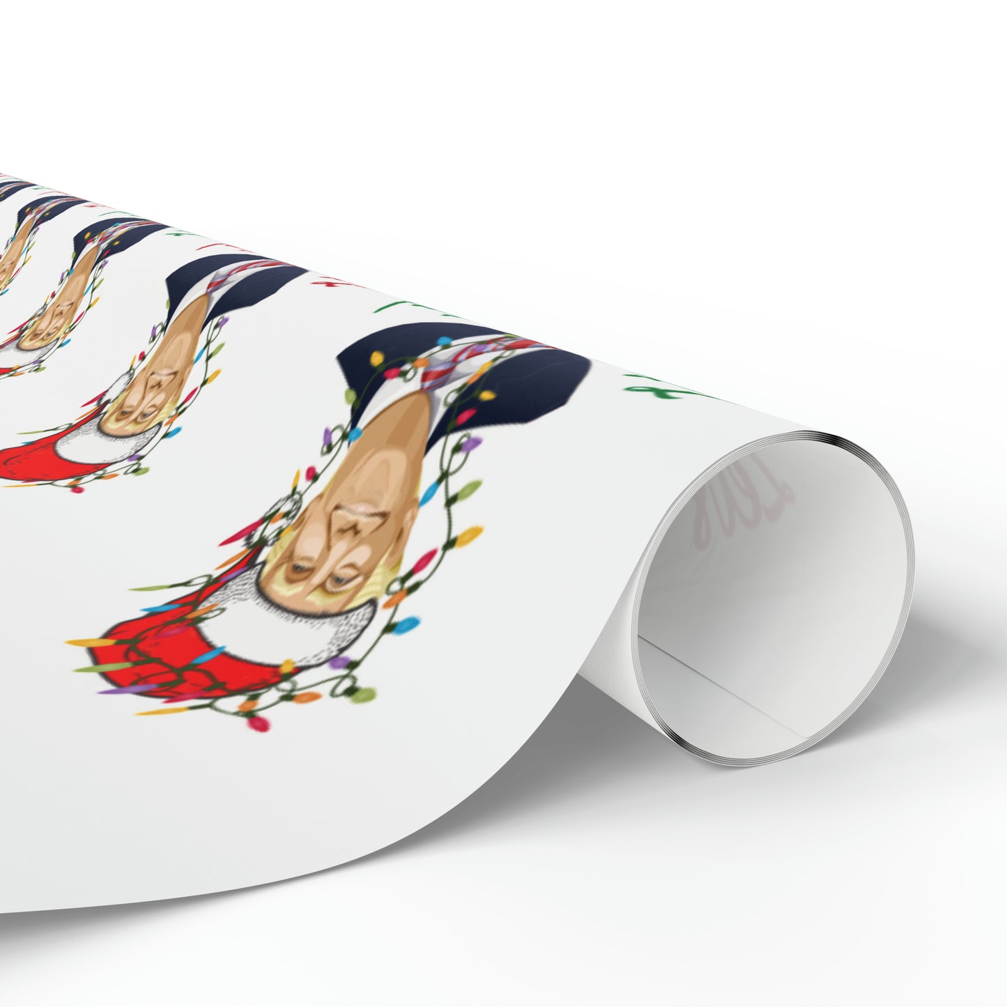 Santa Funny Trump Wrapping Paper for Gifts - Make America Great Again Christmas Gift Wrapping Paper