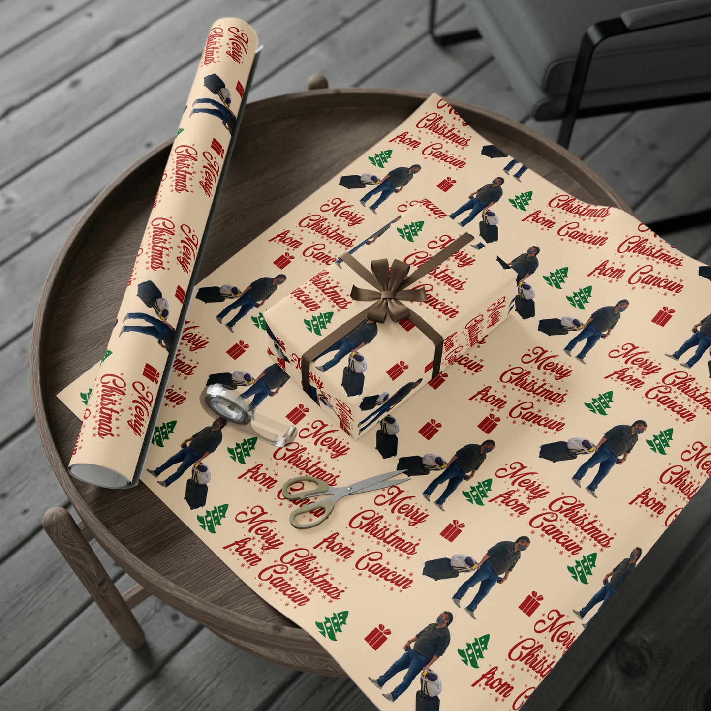 Funny Ted Cruz Christmas Wrapping Paper for Gifts - Cancun Cruz Gift - Ted Cruz Meme