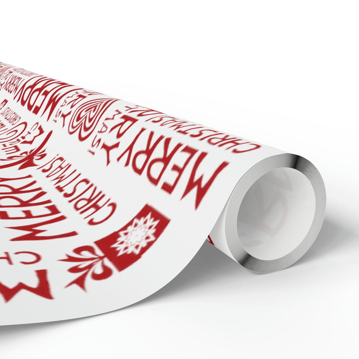 Cute Holiday Christmas Gift Wrap - Red and White Christmas Wrapping Paper