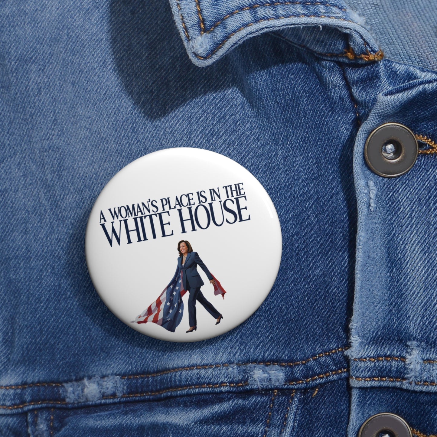 Woman's Place is in the White House, Madam President Kamala Harris, Harris For President Pin, Kamala Harris Pin Button, Kamala Election Pin