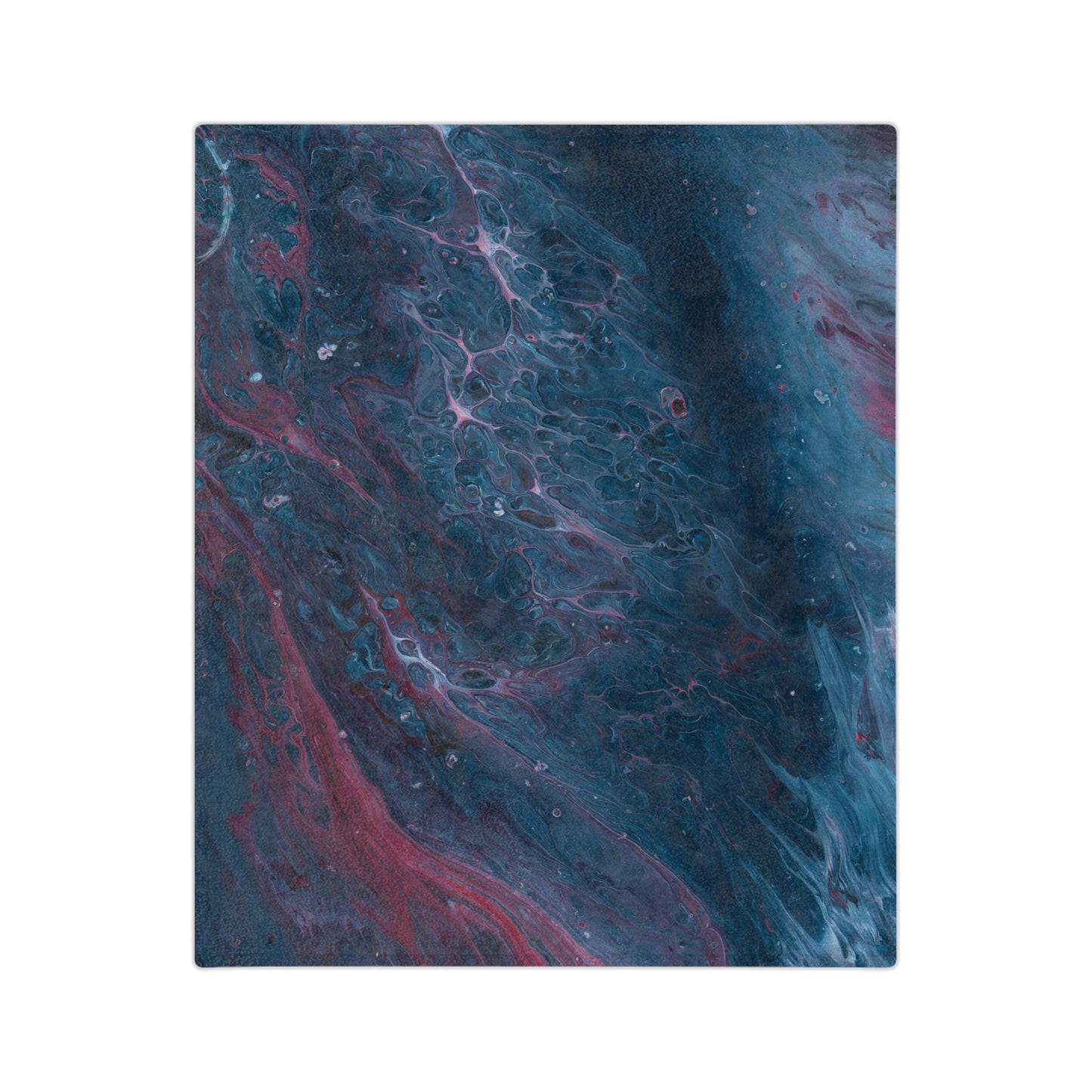 Amazing Acrylic Fluid Pattern Style Throw Sofa Bed Blanket - Soft Thick Velveteen Minky Throw Blanket
