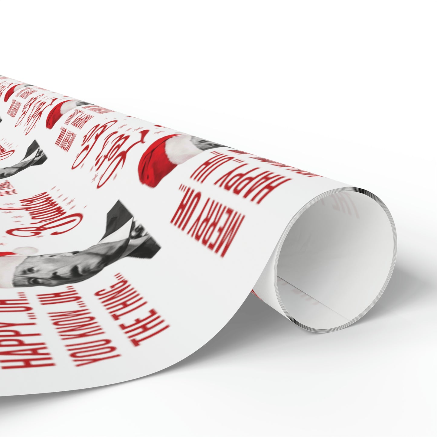 Funny Confused Biden Trump Christmas Wrapping Paper - MAGA Gift - Let's Go Brandon Pro Trump Wrapping Paper
