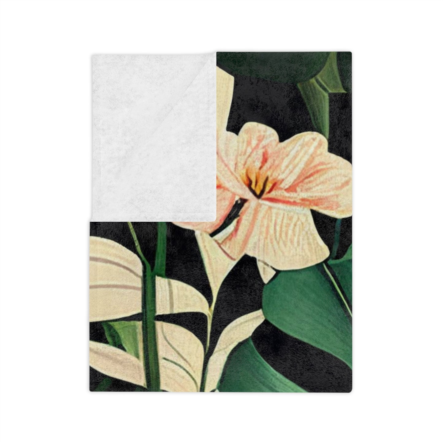 Terrific Tropical Monstera Leaf Pattern Throw Sofa Bed Blanket - Soft Thick Velveteen Minky Throw Blanket