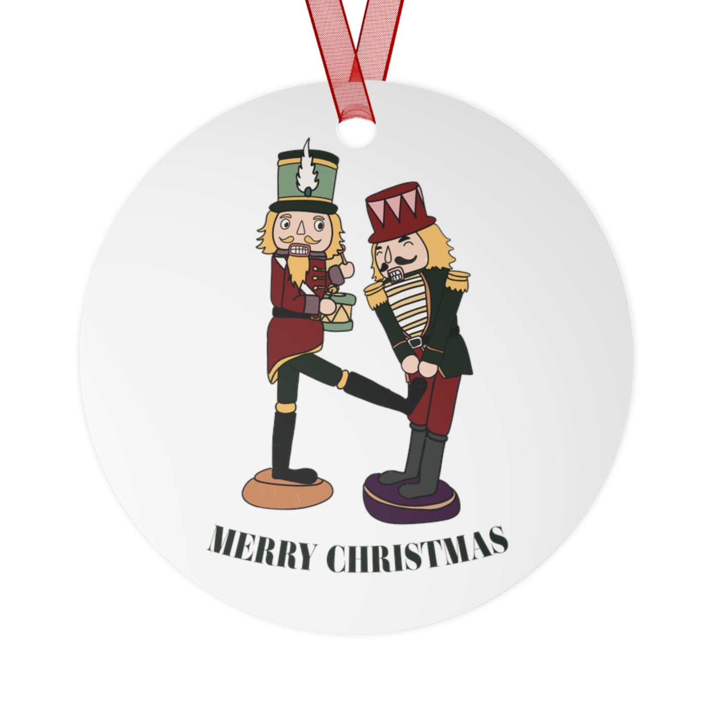 Merry Christmas Ornament Funny Nutcracker Ornament Lightweight Shaterproof Metal Ornaments Christmas Ornament Exchange Christmas Nut Kick