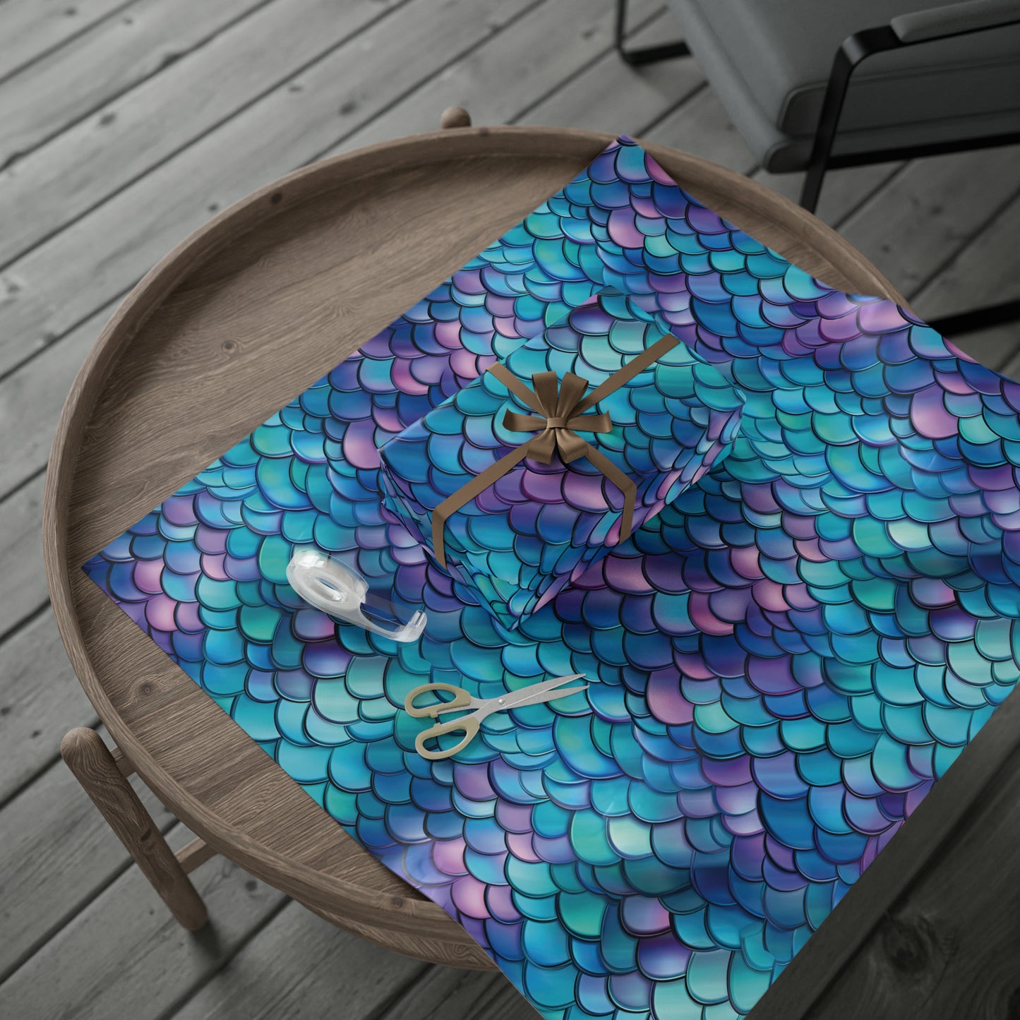 Beautiful Mermaid Wrapping Paper Mermaid Scales Mermaid Gift Wrap