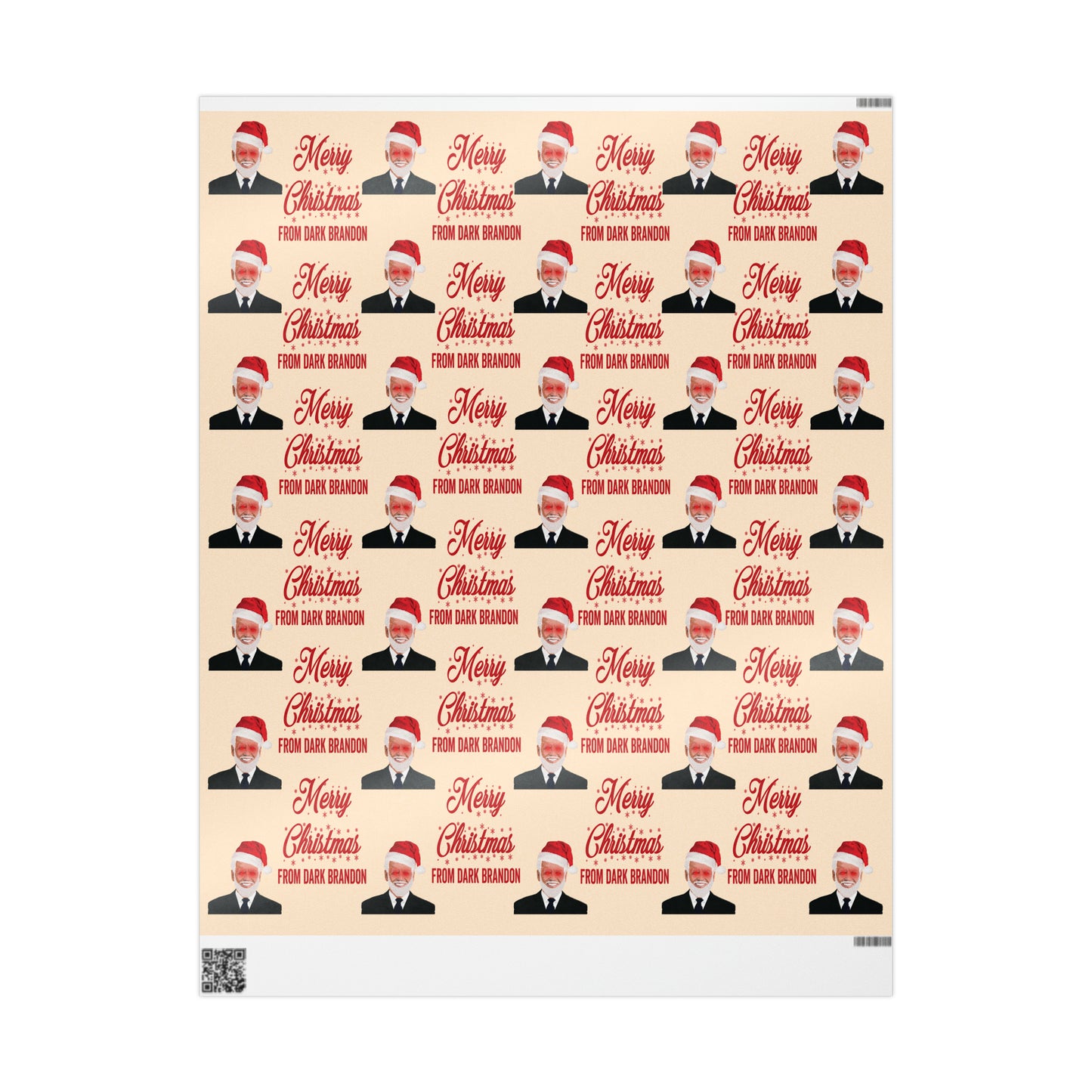 Merry Christmas from Dark Brandon Christmas Wrapping Paper for Gifts - Pro Biden Brandon Gift Wrap