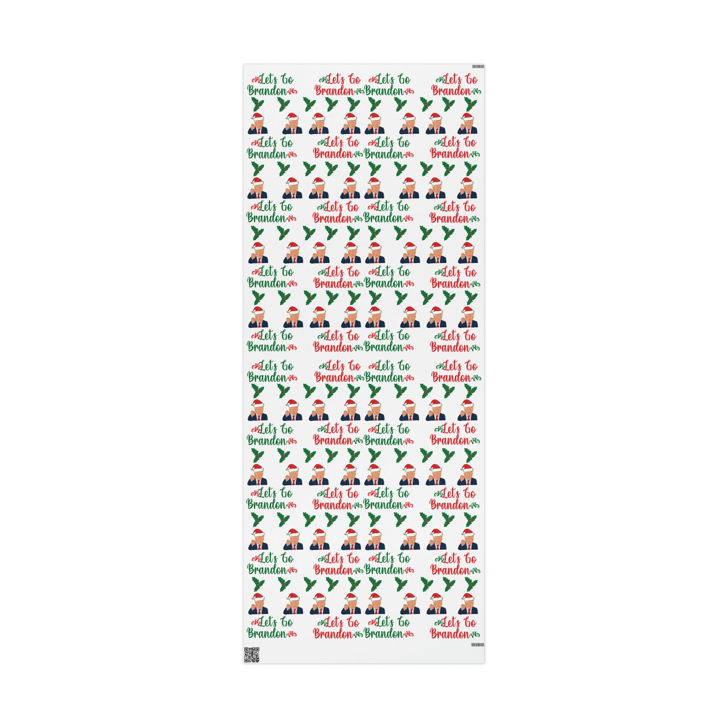 Top Trump Christmas Wrapping Paper - Trump Maga Gift - Funny Let's Go Brandon Trump Wrapping Paper