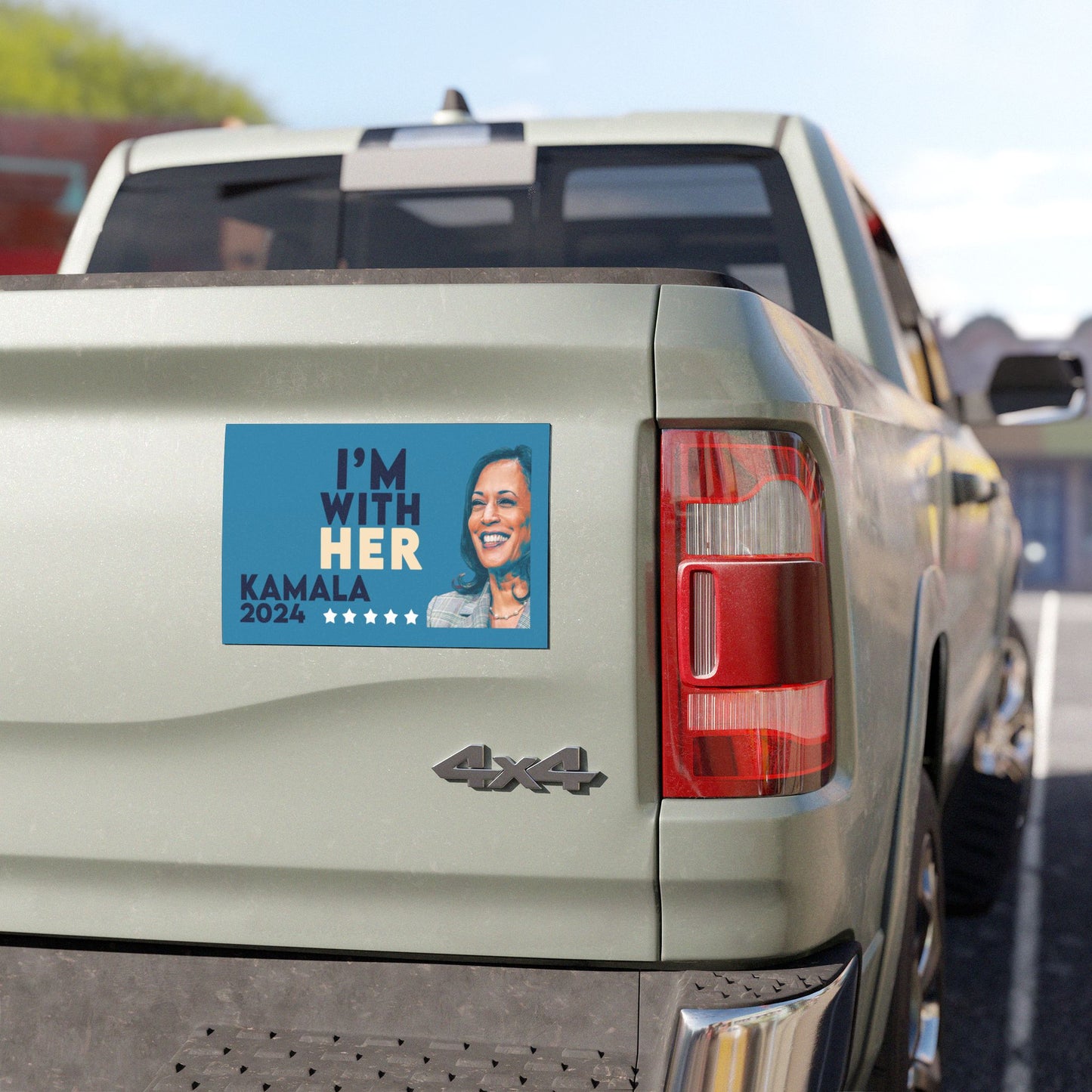 I'm With Her, Kamala Harris Magnet, Durable Vinyl Weatherproof Magnet, Kamala Bumper Magnet, Kamala 2024 Car Magnet, I'm With Kamala 2024