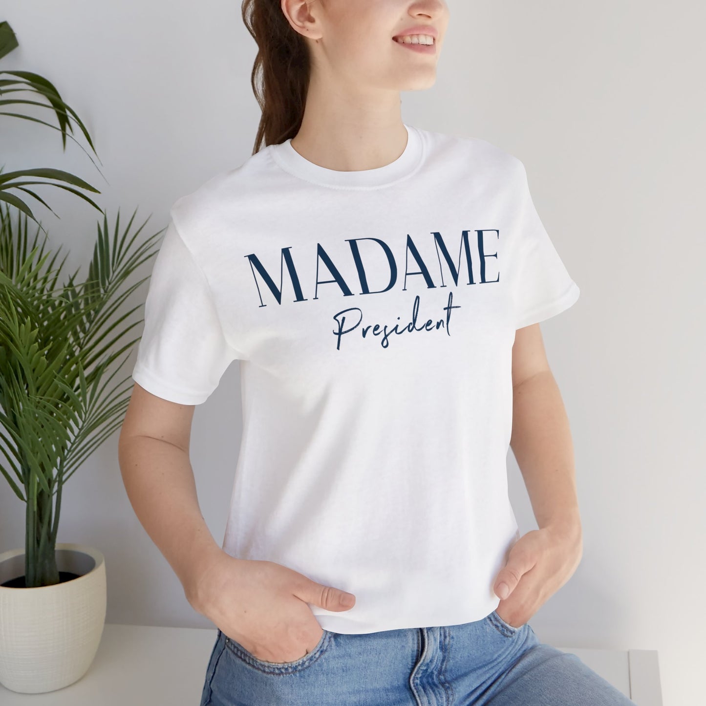 Madame President Shirt Kamala Harris Shirt, Madame Kamala Shirt, Bella Canvas 3001 Unisex T-Shirt Vote Kamala, Biden Drops, Kamala Campaign