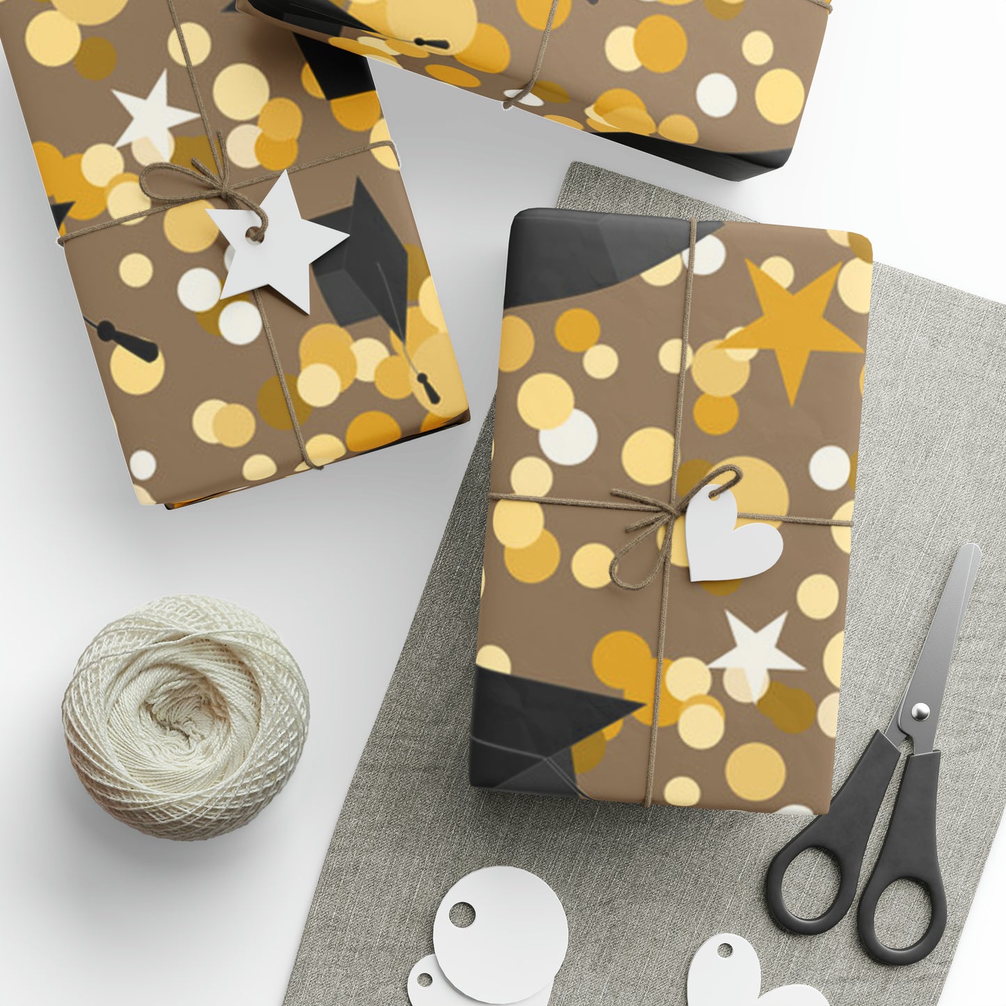 Gold Graduation Gift Wrapping Paper - Graduate Gift - Congratulations Graduates