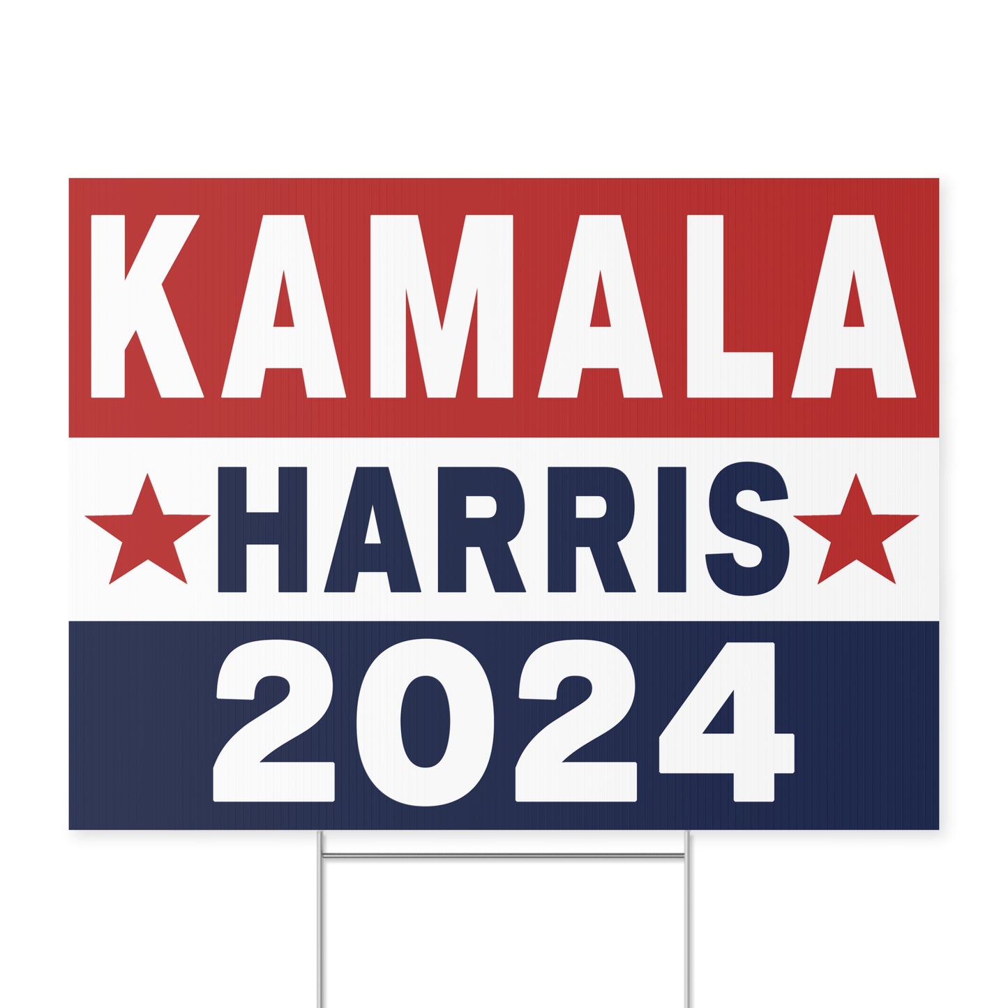 Kamala Harris 2024 Yard Sign with Stand, Kamala Sign, Vote Kamala, I'm With Her, Lawn Sign 18" x 24", Support Kamala Sign, President Kamala