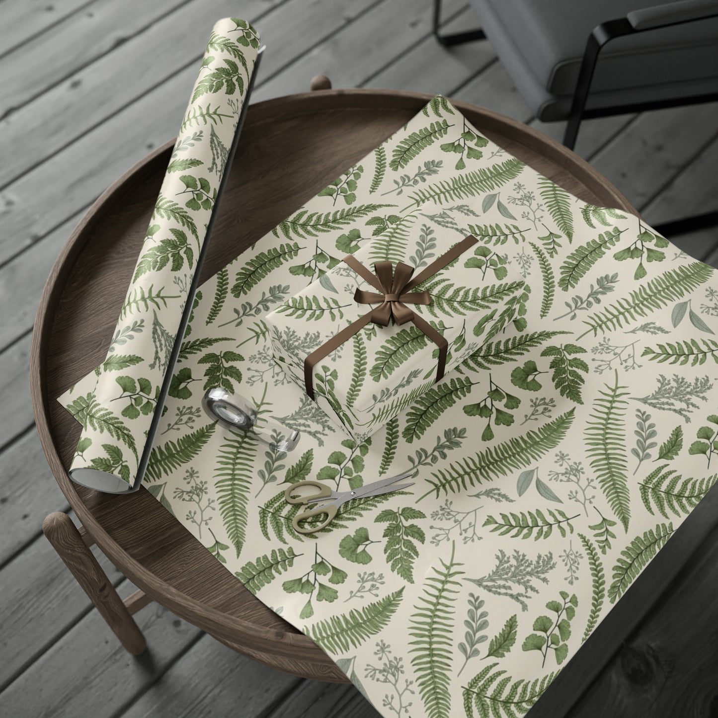 Lovely Botanical Leaves Ferns Gift Wrap - Botanical Wrapping Paper