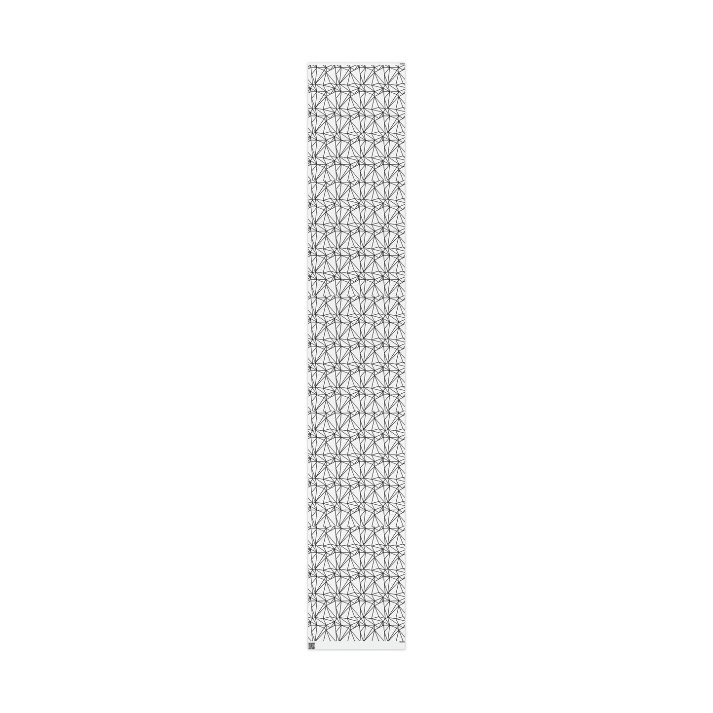 Black and White Poly Pattern Wrapping Paper for Gifts - Poly Shape Pattern Gift Wrap Paper