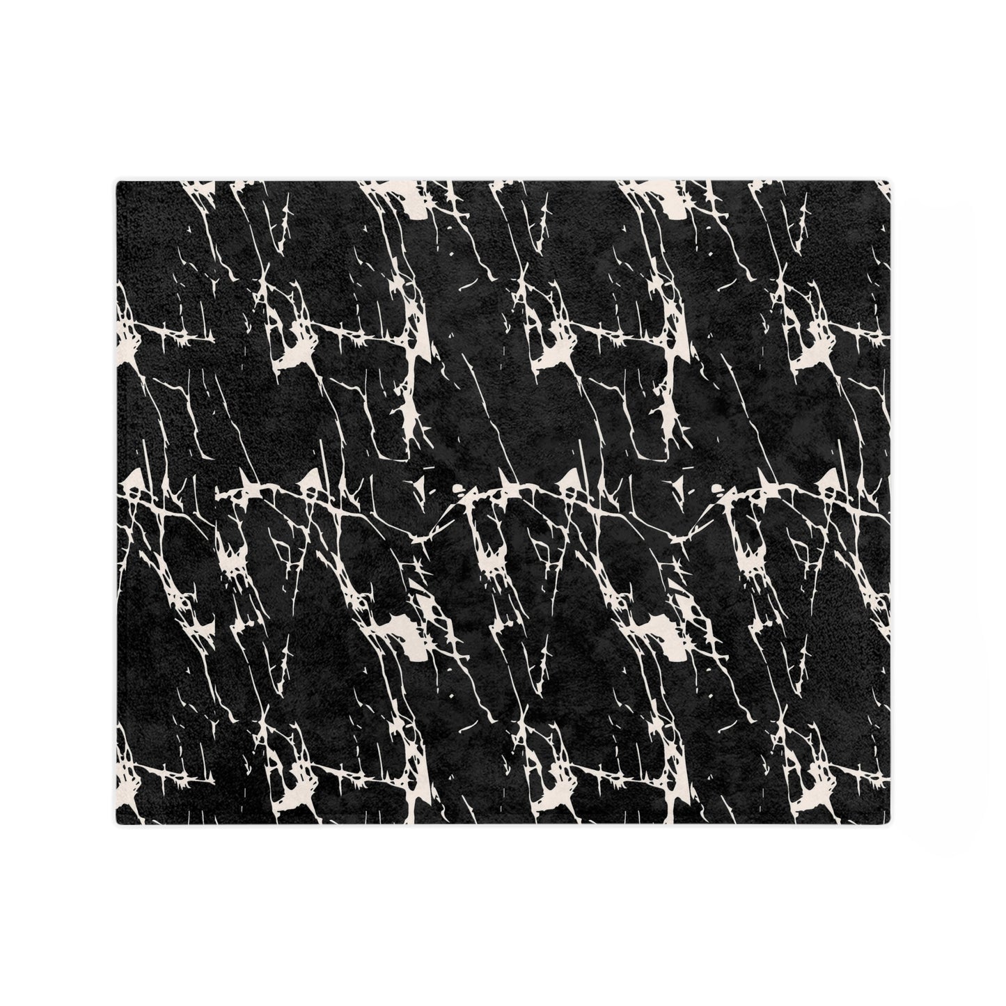 Marvelous Marble Theme Throw Sofa Bed Blanket Black White Marble - Soft Thick Velveteen Minky Throw Blanket