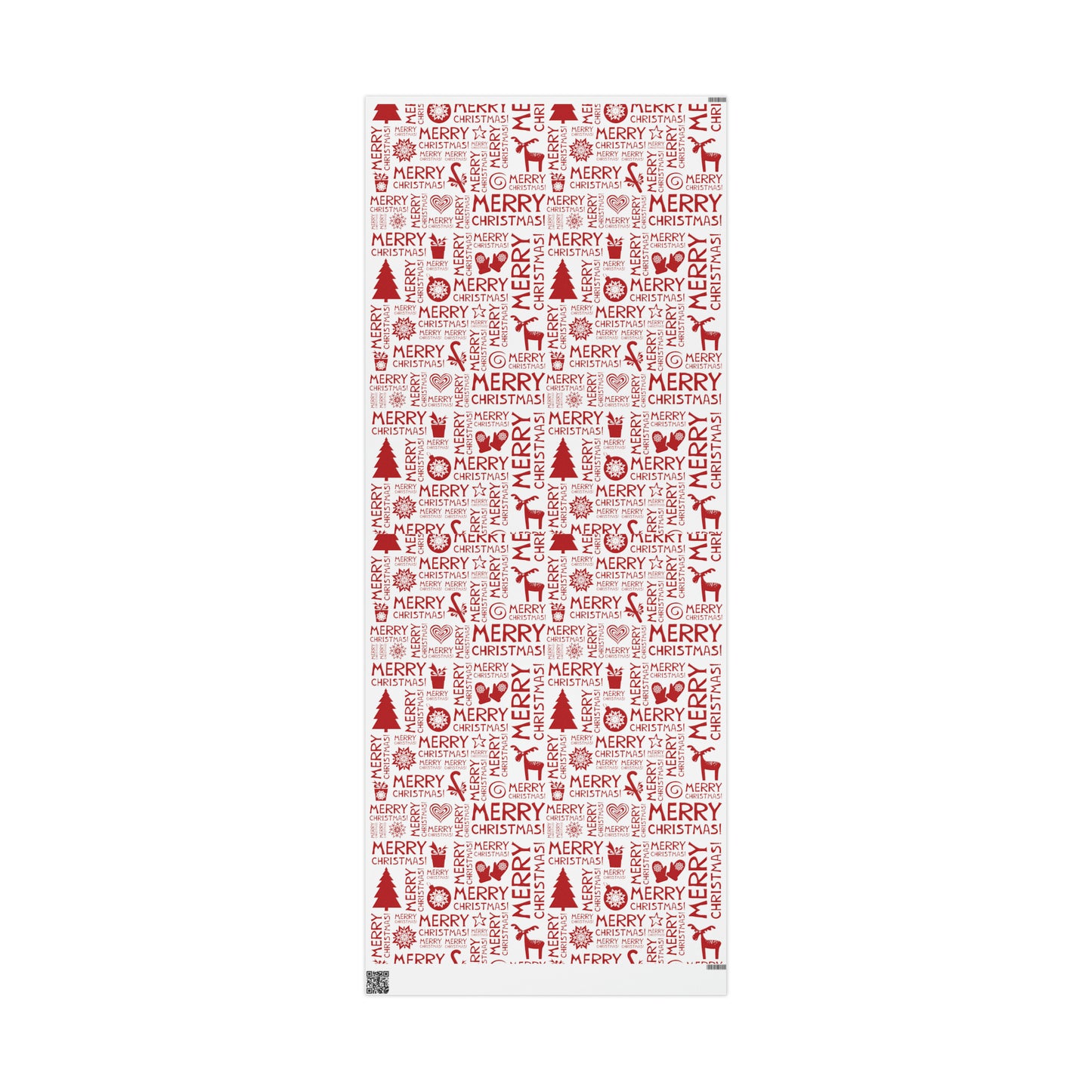 Cute Holiday Christmas Gift Wrap - Red and White Christmas Wrapping Paper
