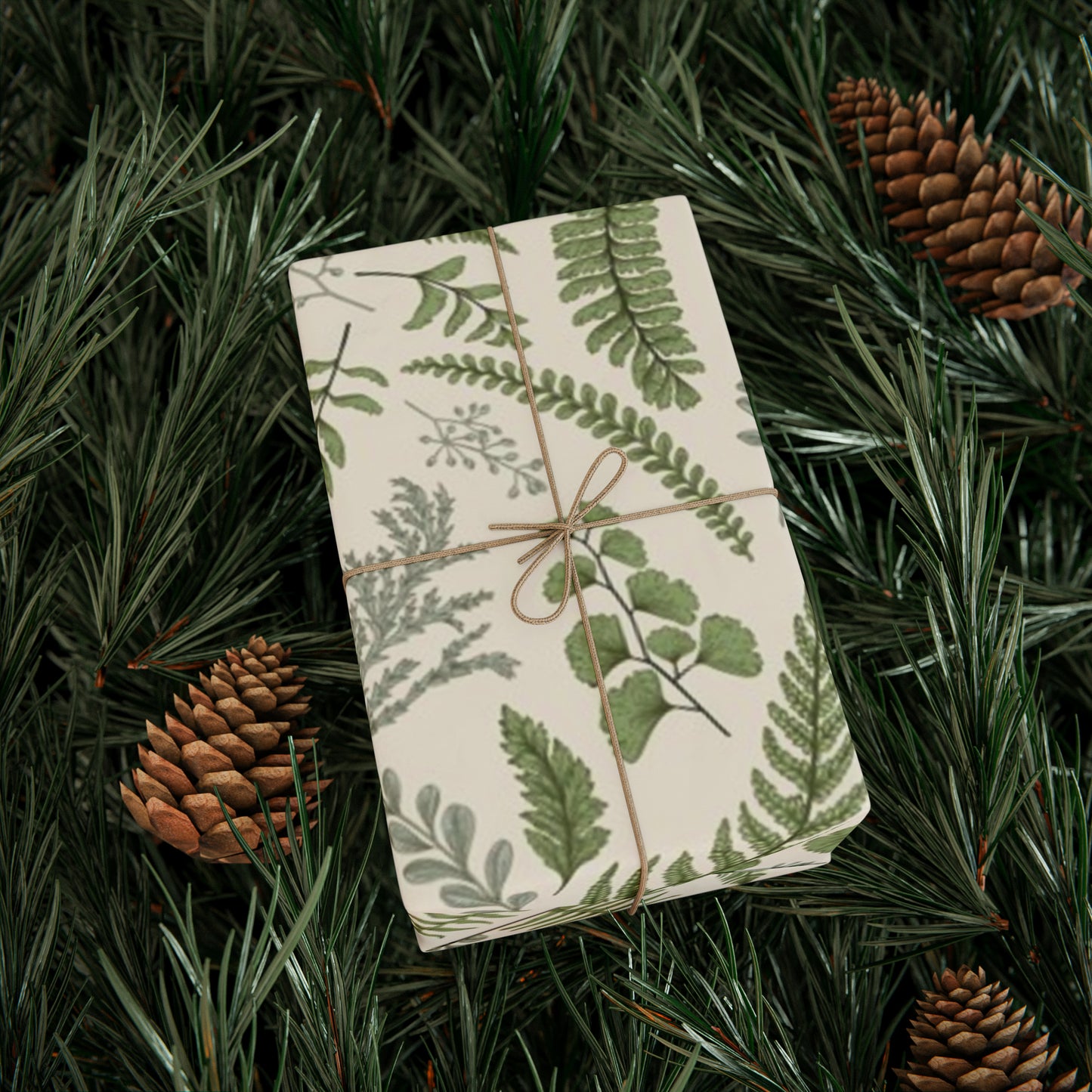 Lovely Botanical Leaves Ferns Gift Wrap - Botanical Wrapping Paper