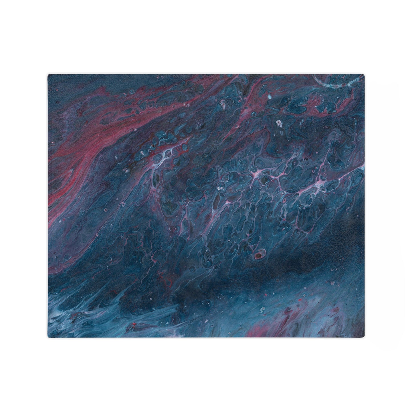 Amazing Acrylic Fluid Pattern Style Throw Sofa Bed Blanket - Soft Thick Velveteen Minky Throw Blanket