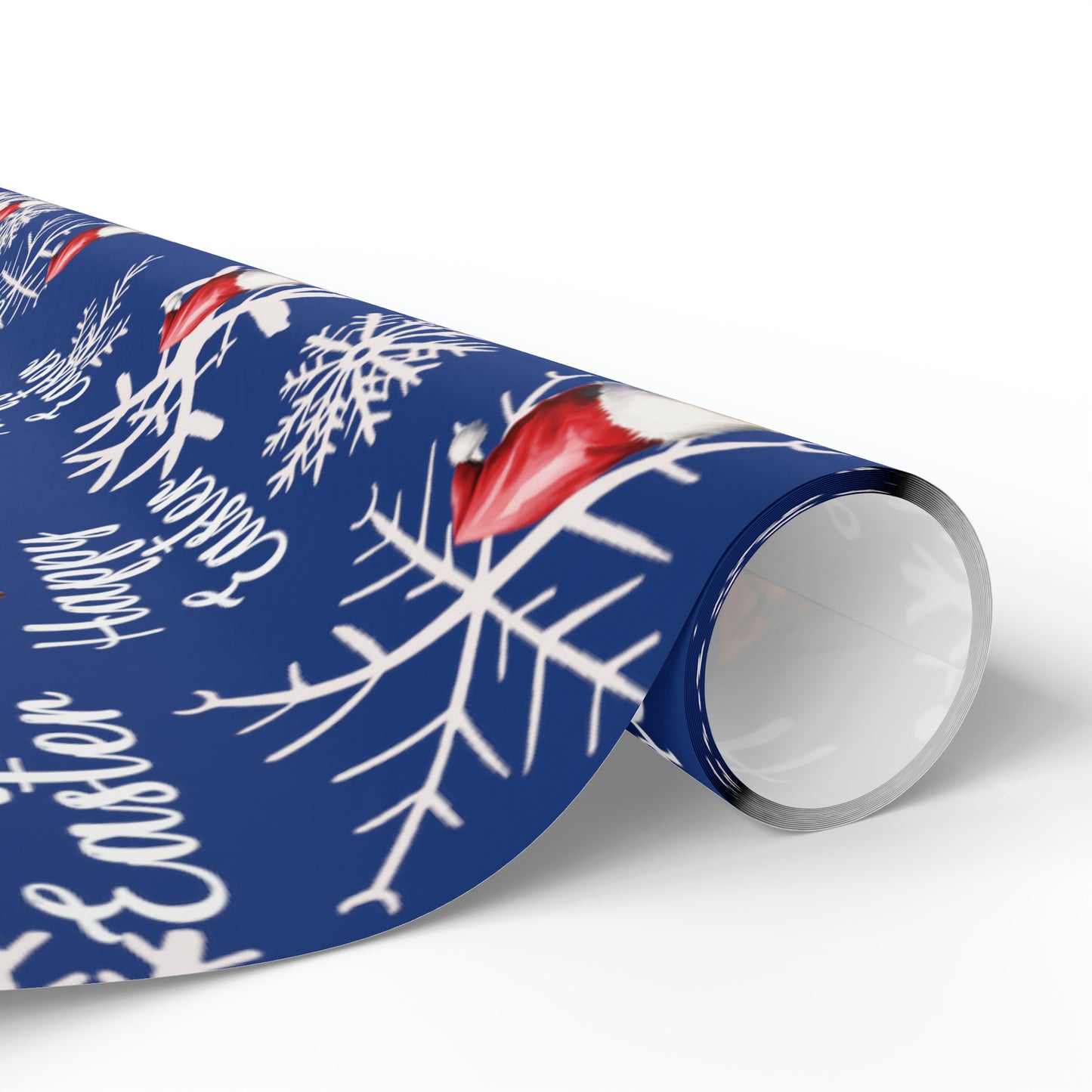 Comically Confused Biden Christmas Blue Wrapping Paper Happy Easter
