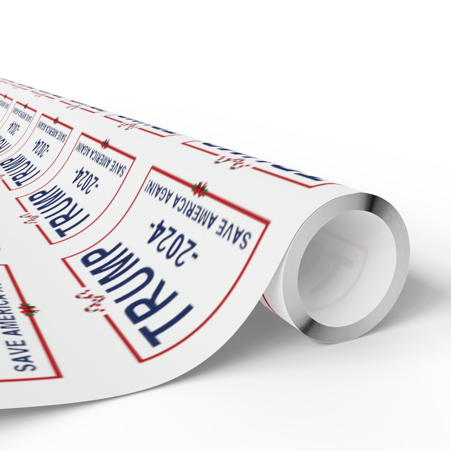 Great Trump Christmas Gift Trump Wrapping Paper Trump 2024 Save America Again Christmas Candy Cane Gift Wrap