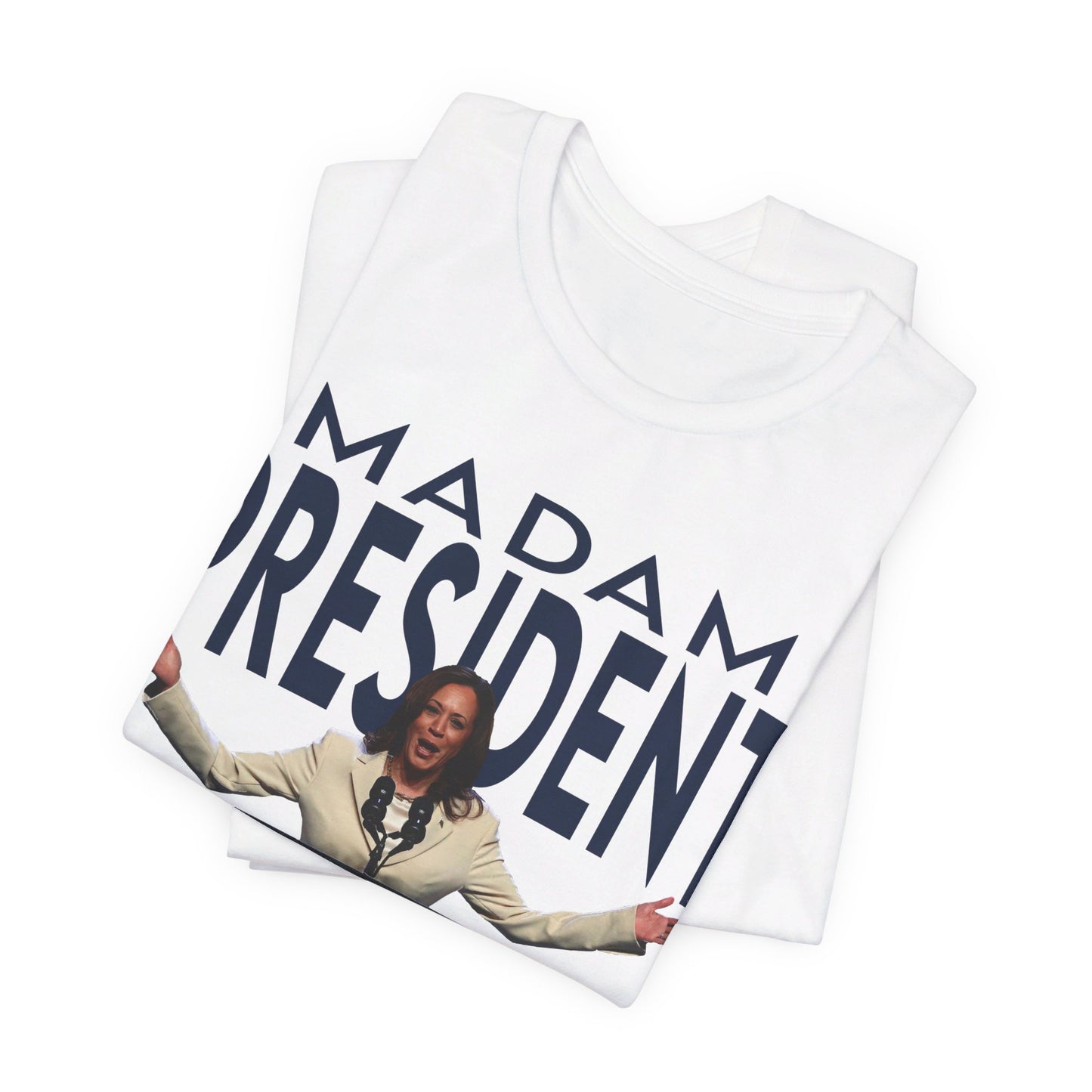 Madam President Kamala Harris, Bella Canvas 3001 Unisex T-Shirt, Kamala Shirt, Kamala DNC Shirt - Anti Trump, Democracy Shirt, Kamala Shirt