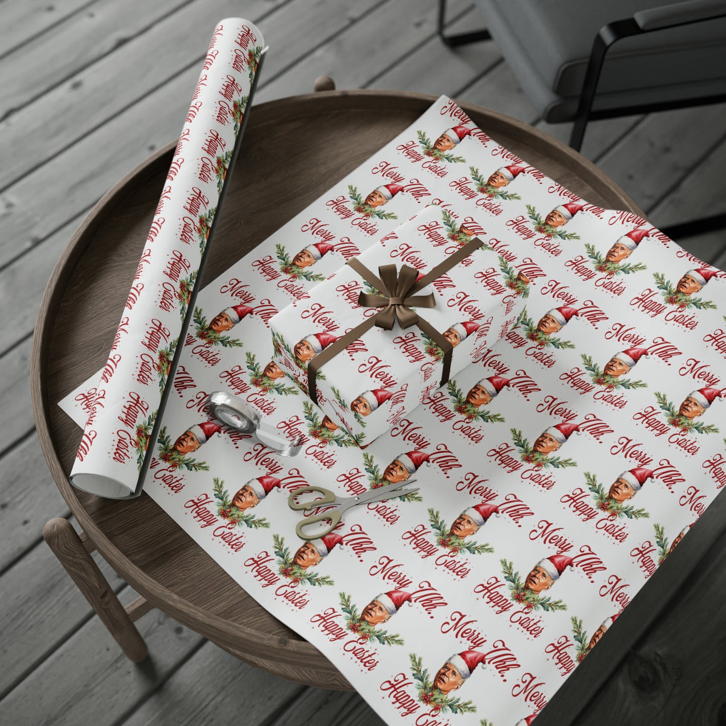 The Most Confused Biden Christmas Wrapping Paper - Make America Great Again Gift