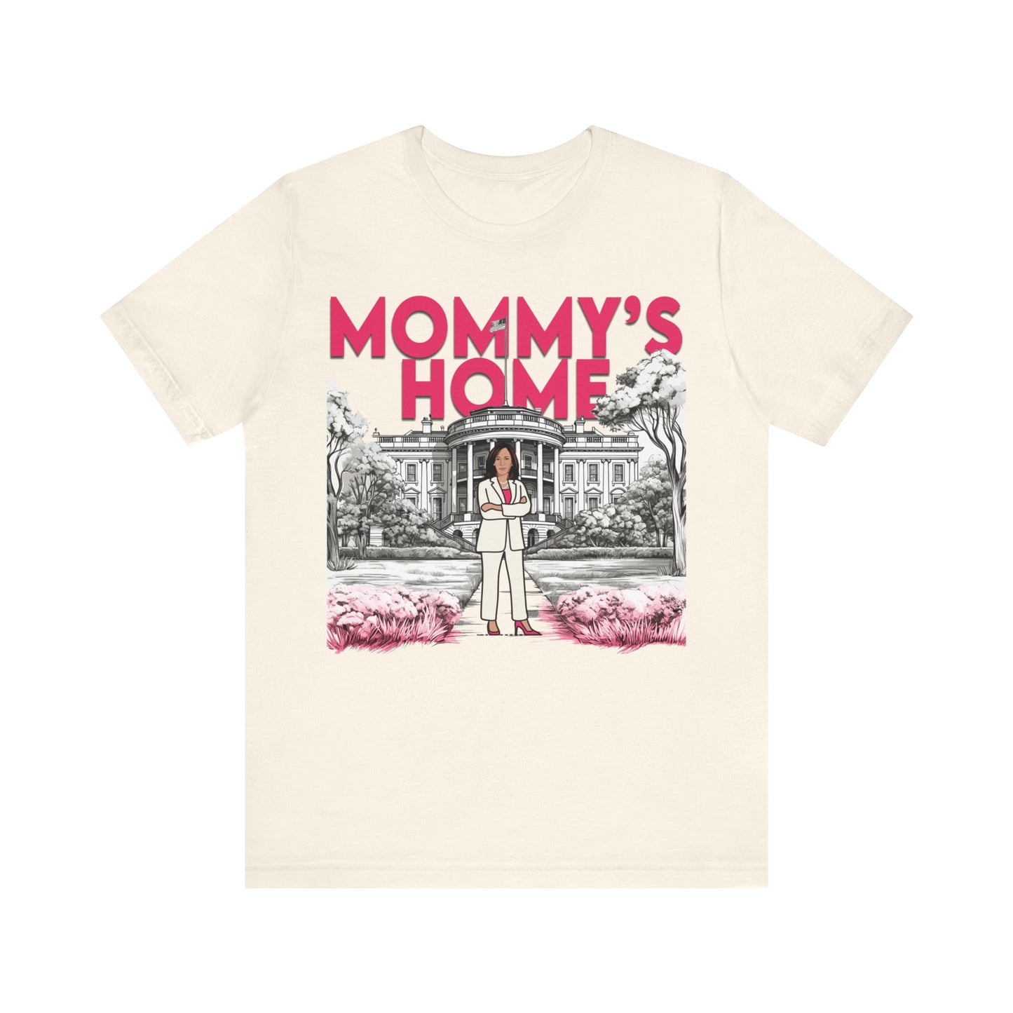 Kamala Mommy's Home Shirt, Kamala Shirt, Bella Canvas 3001 Unisex T-Shirt Vote Kamala Harris President, Kamala Pink White House, Kamala 2024