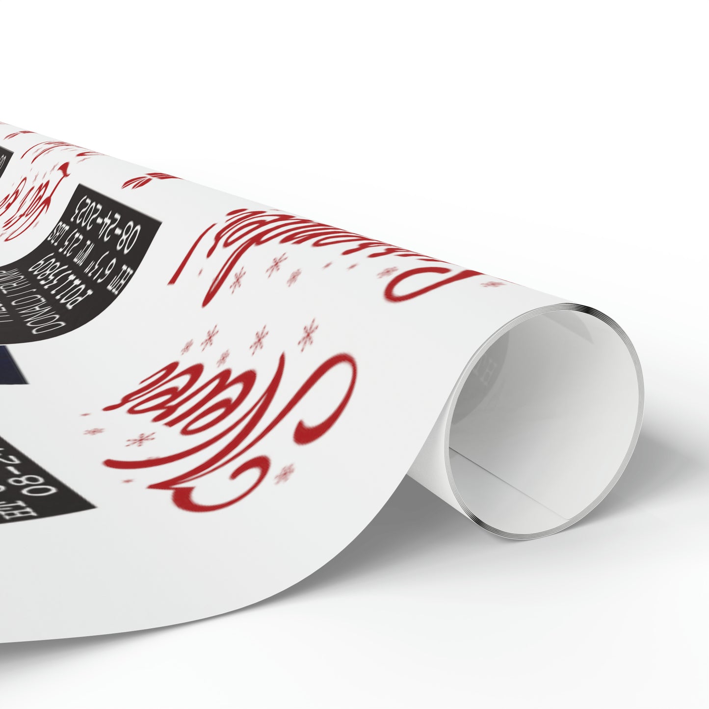 The Trump Mugshot Gift Wrap - Let's Go Brandon Gift Wrap - Santa Trump 2024 Never Surrender Wrapping Paper