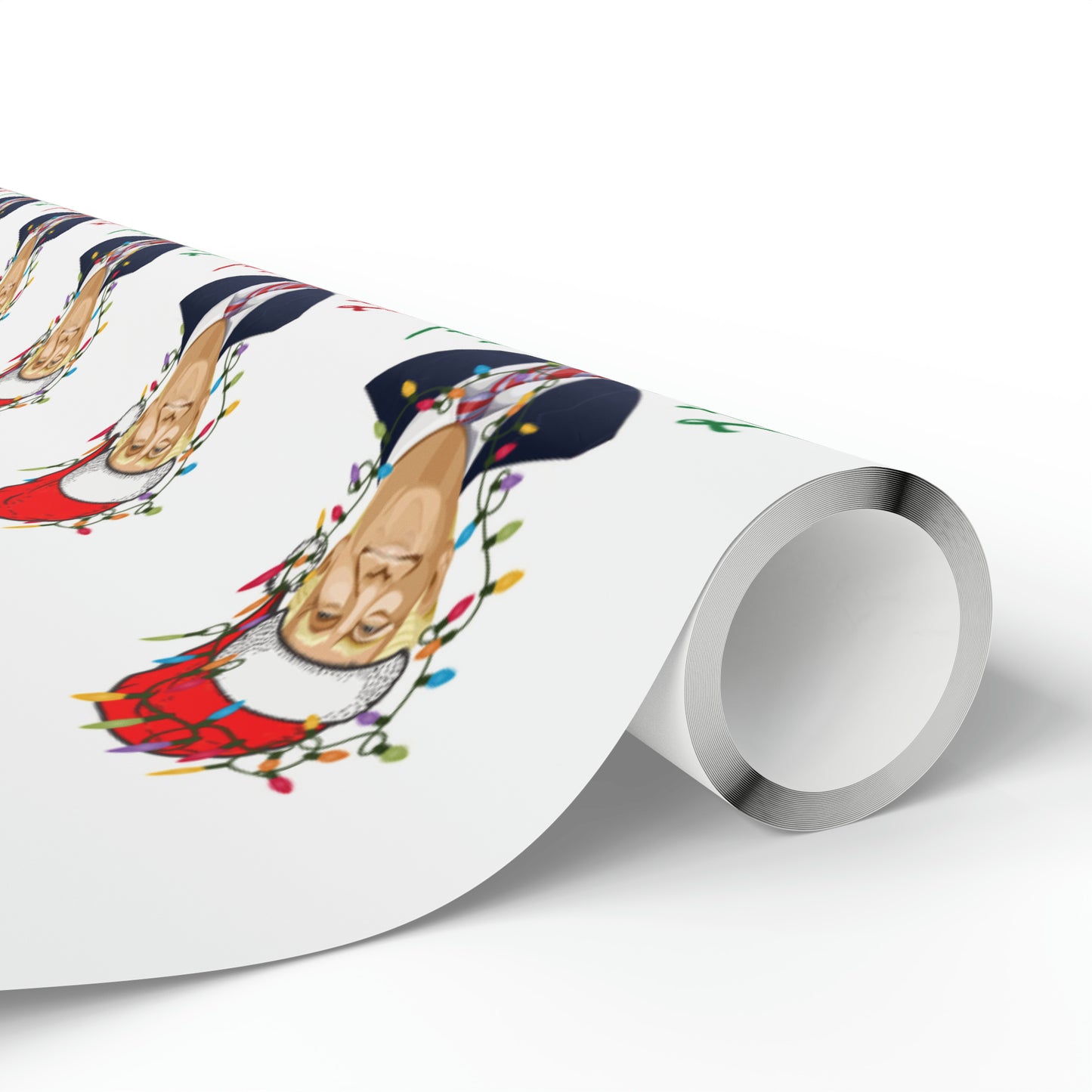 Santa Funny Trump Wrapping Paper for Gifts - Make America Great Again Christmas Gift Wrapping Paper
