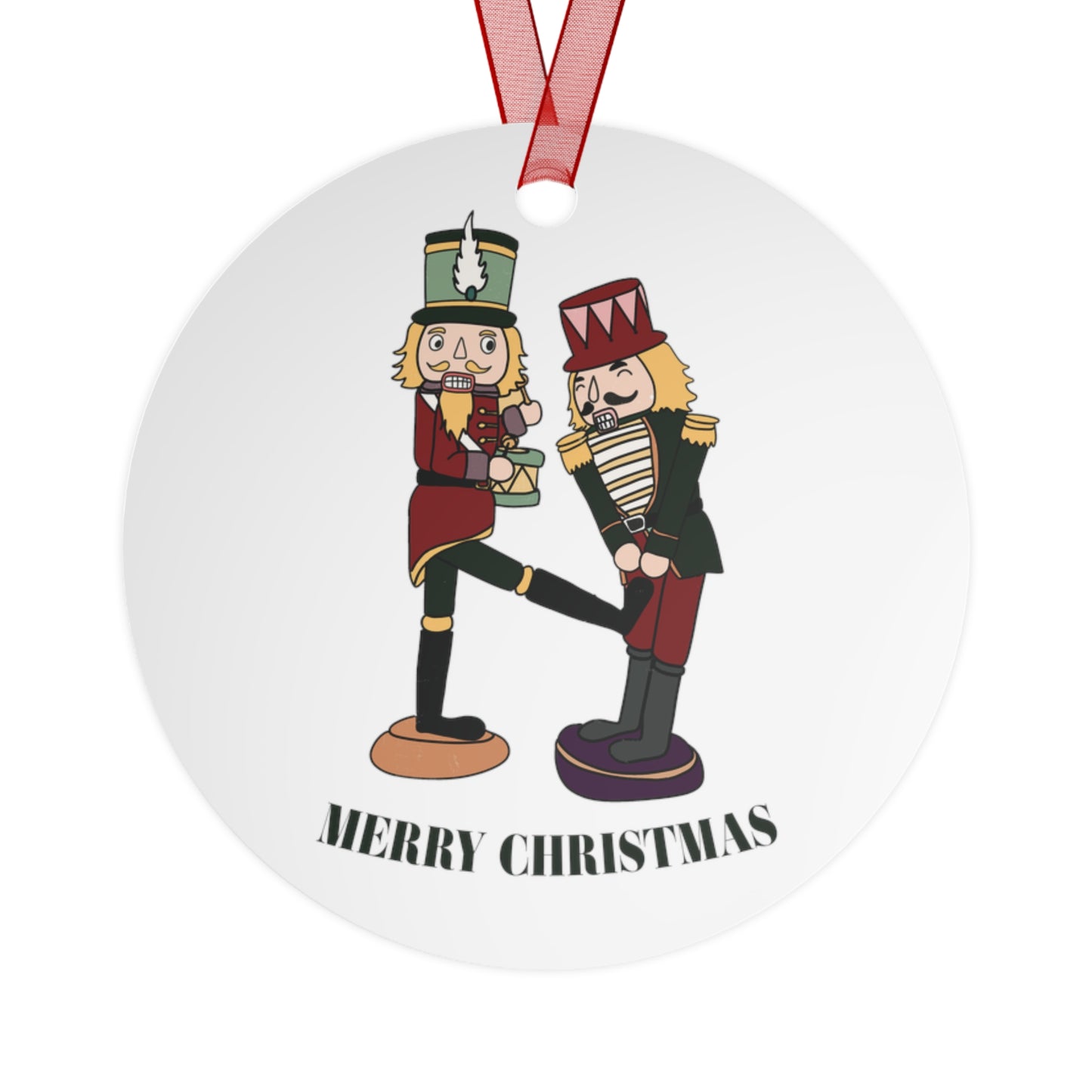 Merry Christmas Ornament Funny Nutcracker Ornament Lightweight Shaterproof Metal Ornaments Christmas Ornament Exchange Christmas Nut Kick