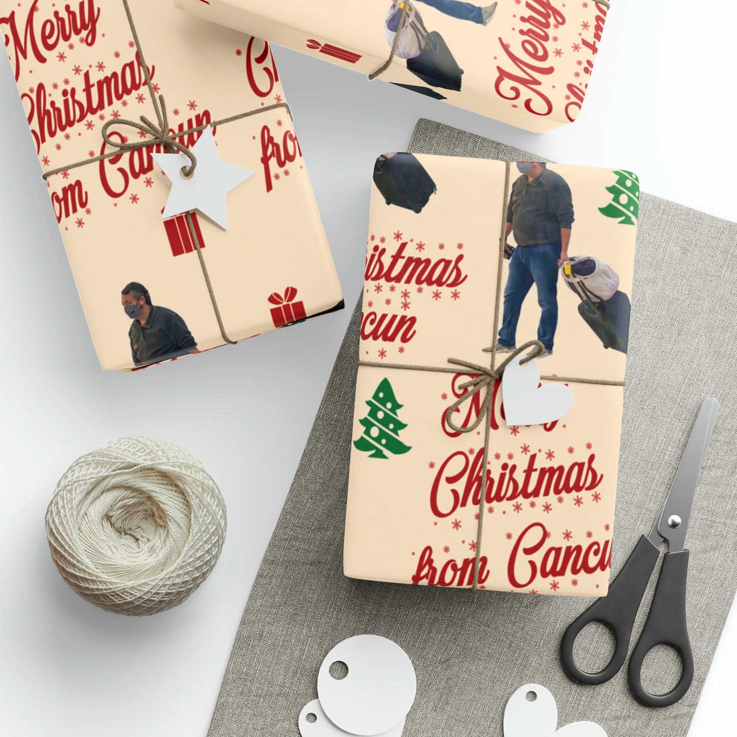Funny Ted Cruz Christmas Wrapping Paper for Gifts - Cancun Cruz Gift - Ted Cruz Meme