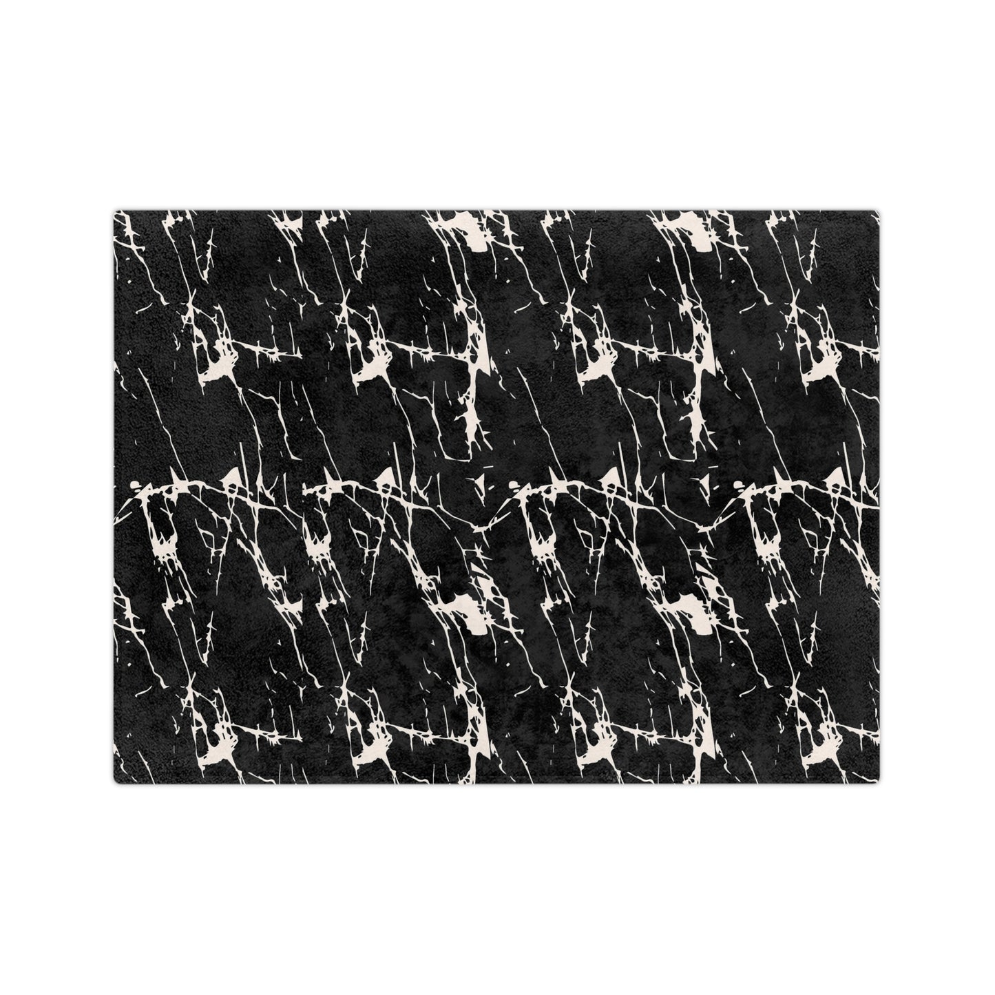 Marvelous Marble Theme Throw Sofa Bed Blanket Black White Marble - Soft Thick Velveteen Minky Throw Blanket