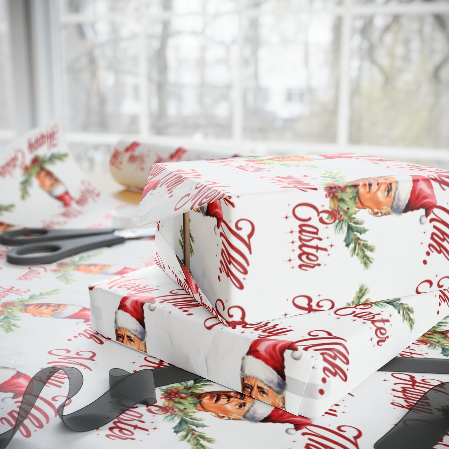 The Most Confused Biden Christmas Wrapping Paper - Make America Great Again Gift