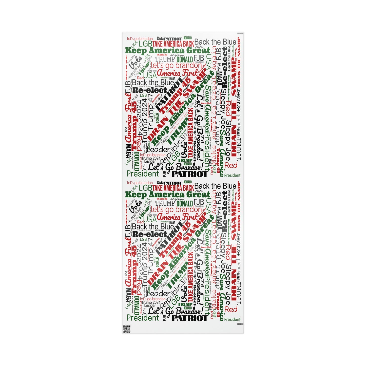 Pro Trump Gift Wrap for Gifts Christmas - Let's Go Brandon Gift Wrap - Maga Save America