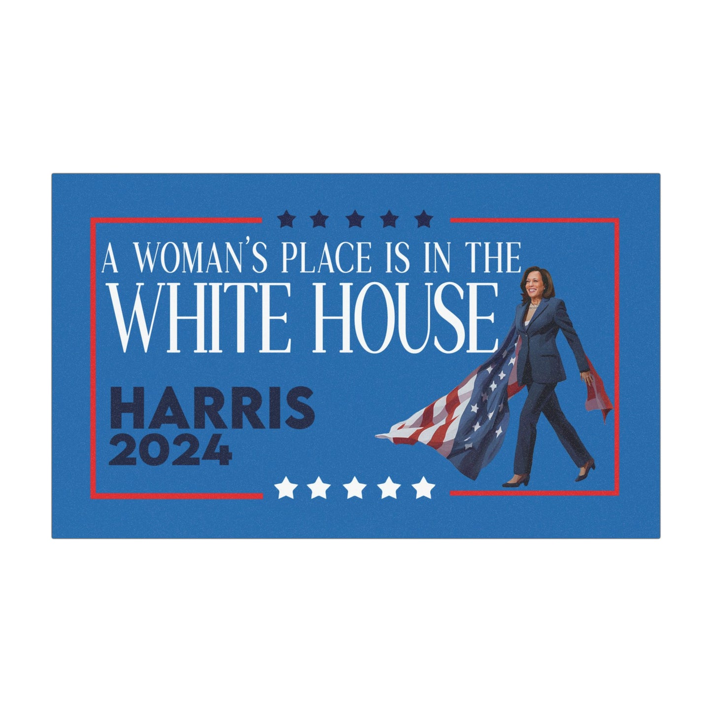 Woman's Place is in the White House, Kamala Harris Car Magnet, Vinyl Weatherproof Magnet, Kamala Bumper Car Magnet, Kamala Car Magnet