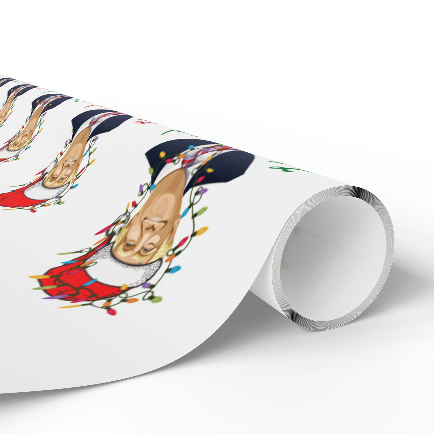 Santa Funny Trump Wrapping Paper for Gifts - Make America Great Again Christmas Gift Wrapping Paper