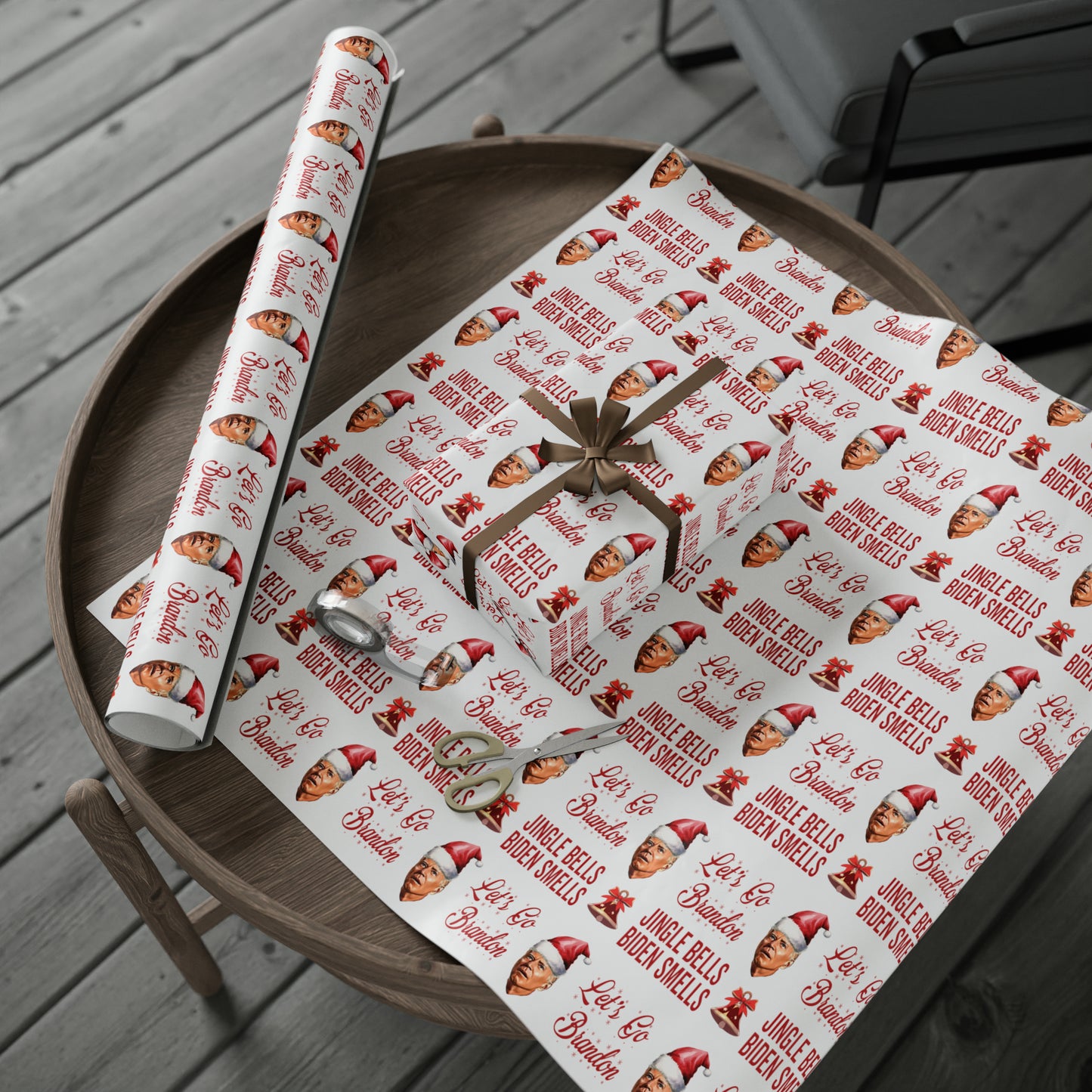 Very Confused Biden Christmas Wrapping Paper Happy Easter - Christmas Song Biden Smells Gift Wrap
