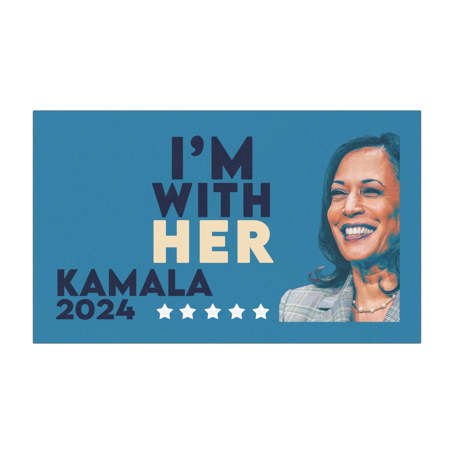 I'm With Her, Kamala Harris Magnet, Durable Vinyl Weatherproof Magnet, Kamala Bumper Magnet, Kamala 2024 Car Magnet, I'm With Kamala 2024