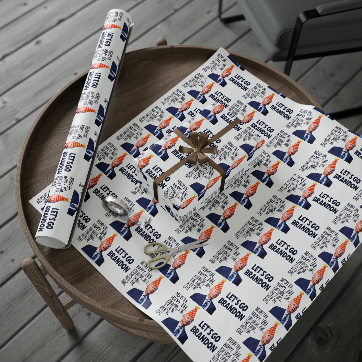 Best Birthday Wrapping Paper Confused Biden Trump Birthday Wrapping Paper Gift