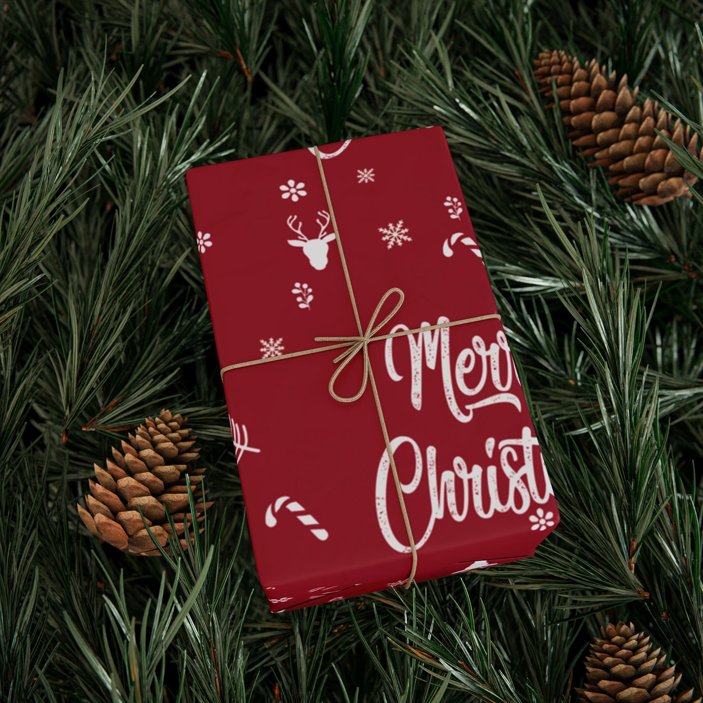 Red Christmas Gift Trump Wrapping Paper Trump Christmas Gift Let's Go Brandon Gift Wrap