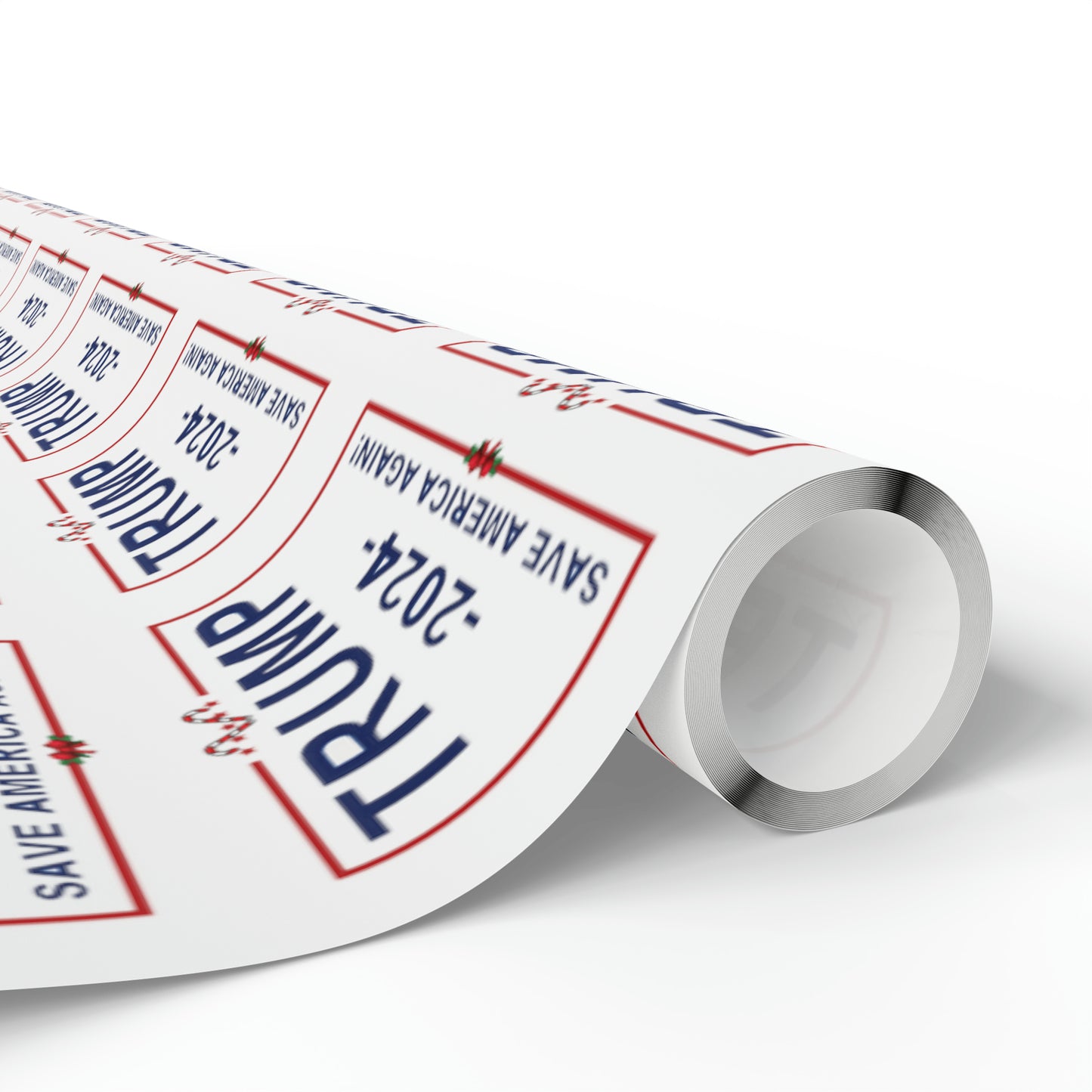 Great Trump Christmas Gift Trump Wrapping Paper Trump 2024 Save America Again Christmas Candy Cane Gift Wrap