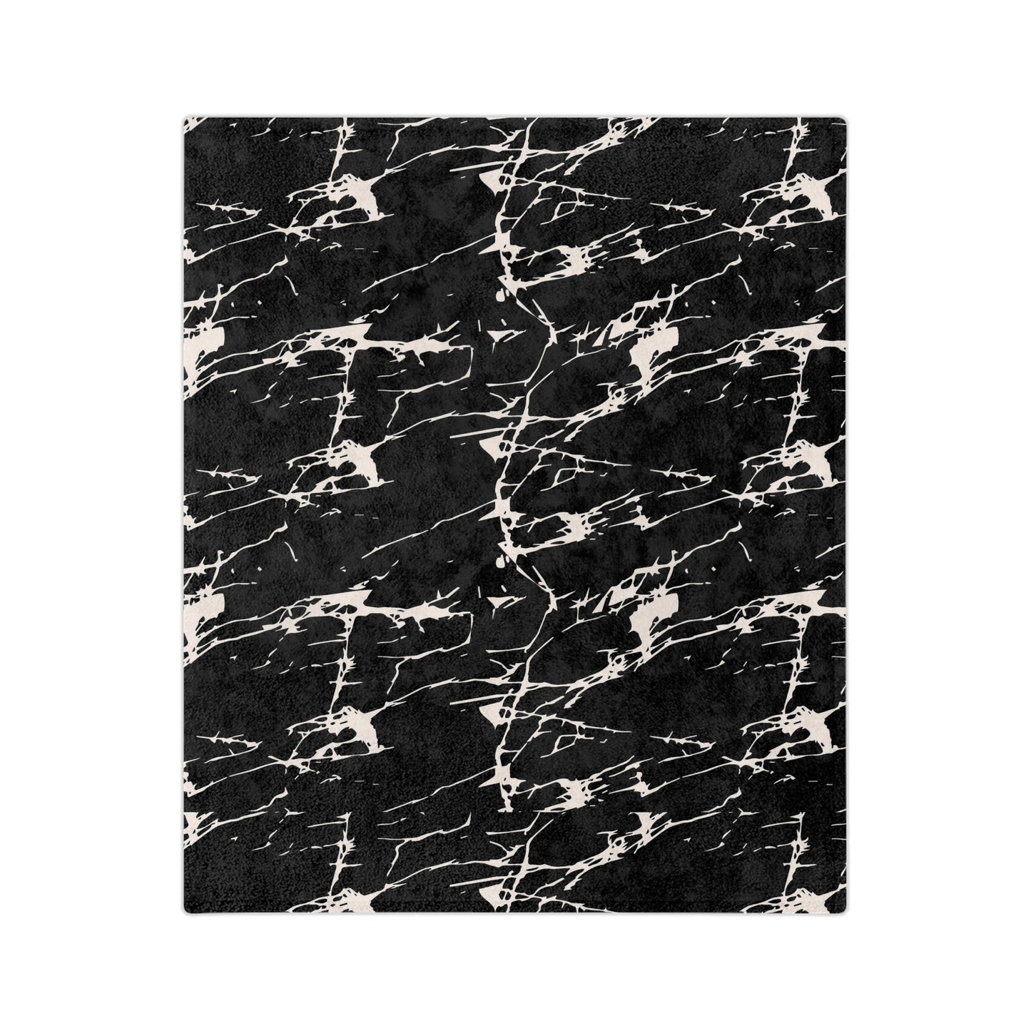 Marvelous Marble Theme Throw Sofa Bed Blanket Black White Marble - Soft Thick Velveteen Minky Throw Blanket