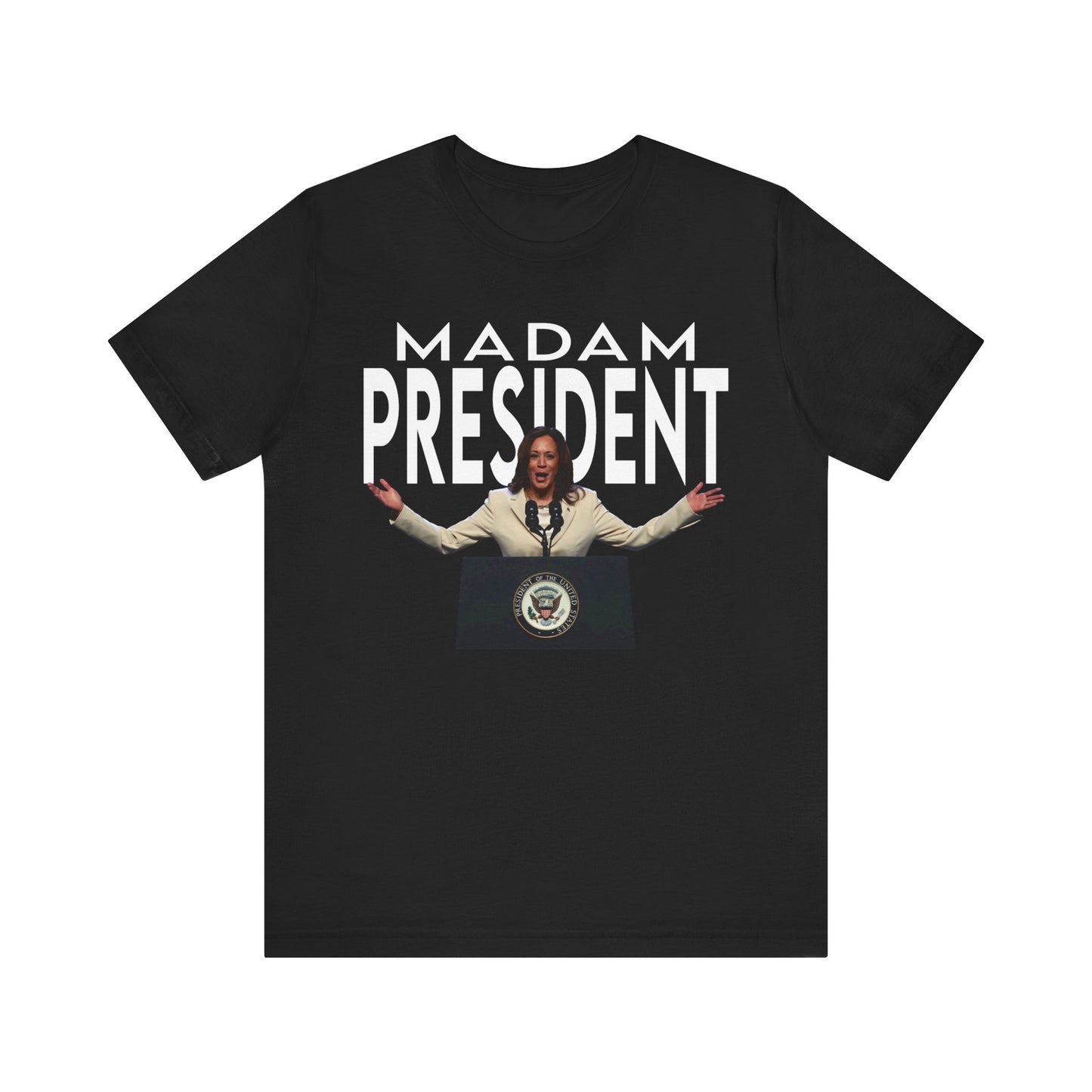 Madam President Kamala Harris, Bella Canvas 3001 Unisex T-Shirt, Kamala Shirt, Kamala DNC Shirt - Anti Trump, Democracy Shirt, Kamala Shirt