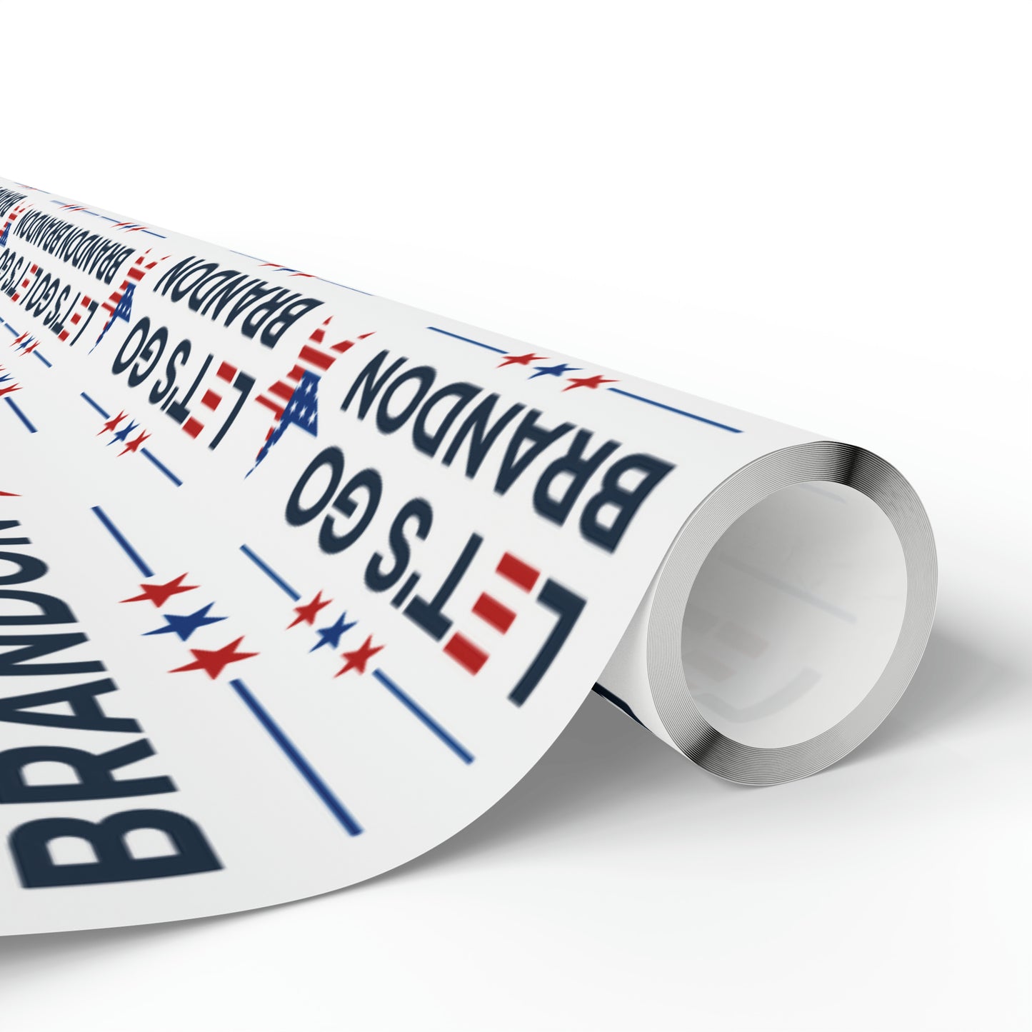 Let's Go Brandon Style USA Wrapping Paper for Gifts - Trump Maga Let's Go Brandon Trump Christmas Gift Wrap