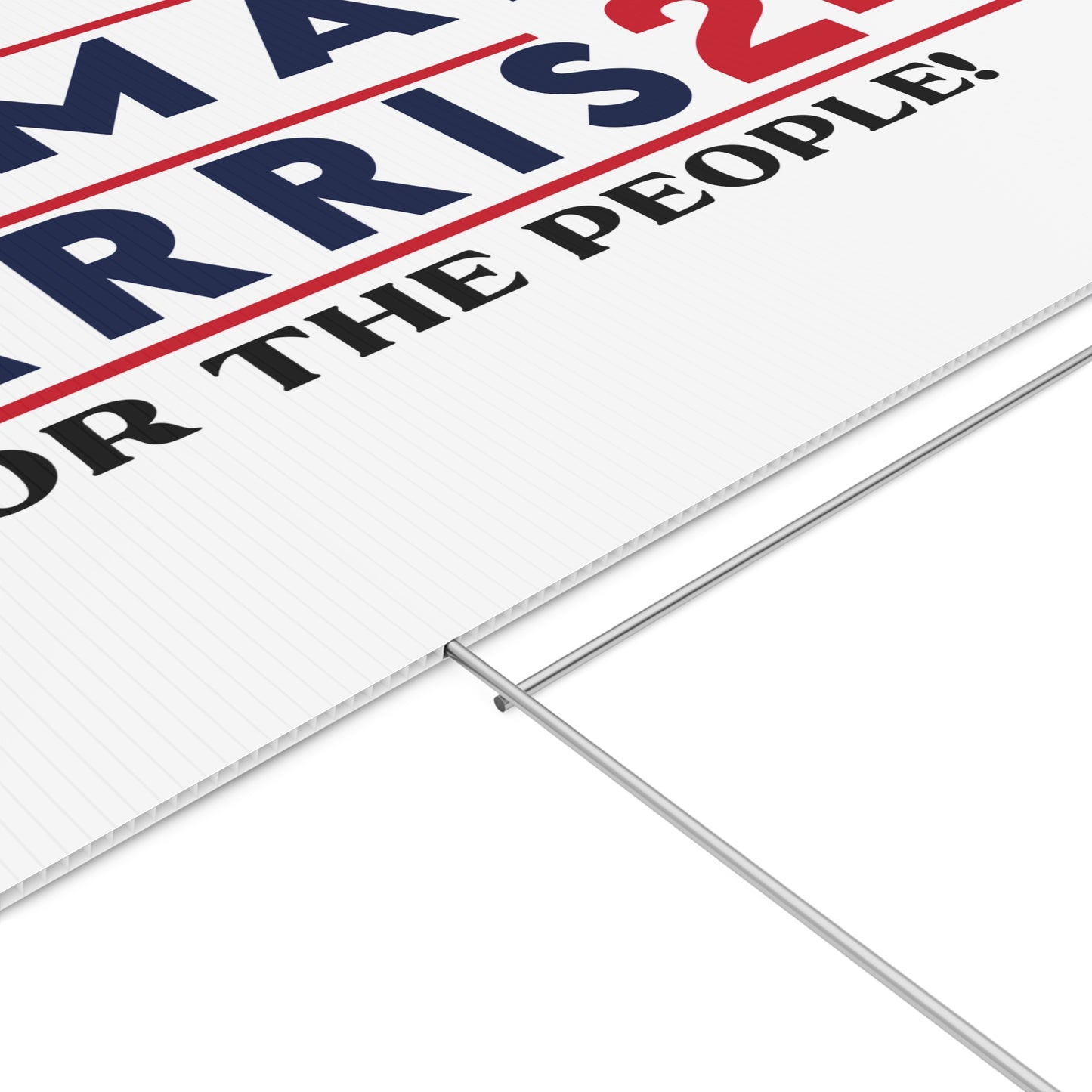 Kamala Harris For The People 2024 Yard Sign with Stand, Kamala Sign, Vote Kamala, Lawn Sign 18" x 24", Support Kamala Sign, President Kamala