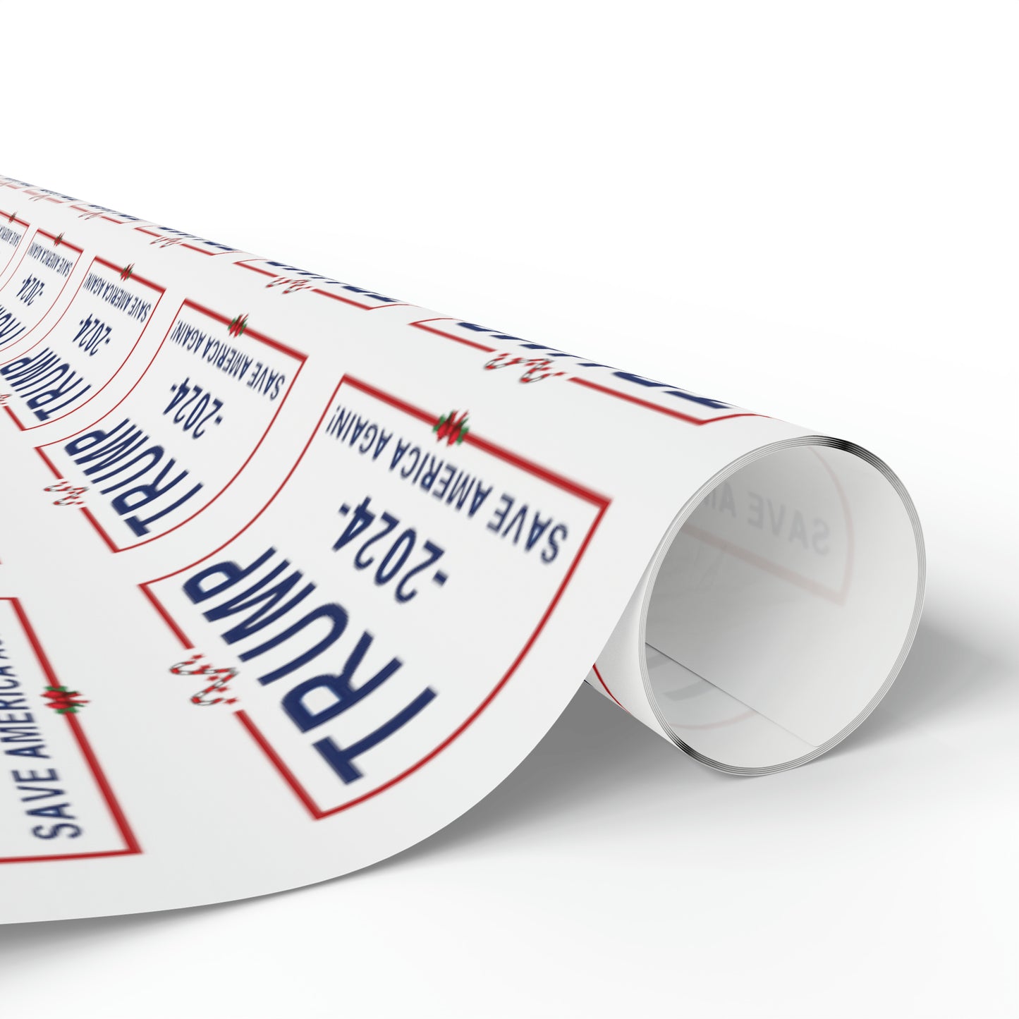 Great Trump Christmas Gift Trump Wrapping Paper Trump 2024 Save America Again Christmas Candy Cane Gift Wrap
